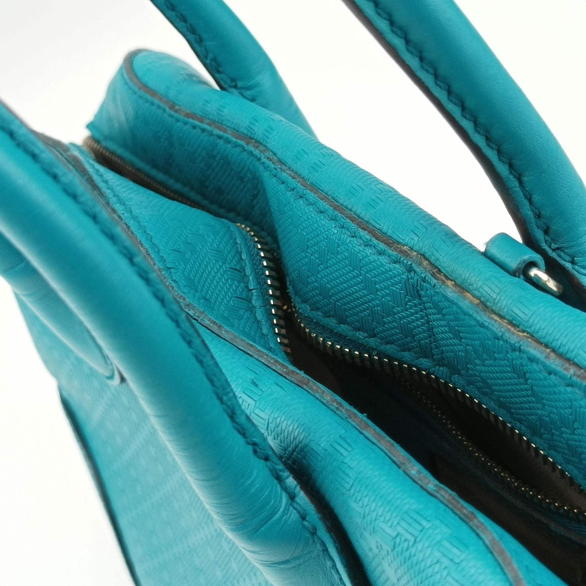 Pre-owned Gucci Bright Diamante Blue Leather 354224 shoulderbag | stylenewstar