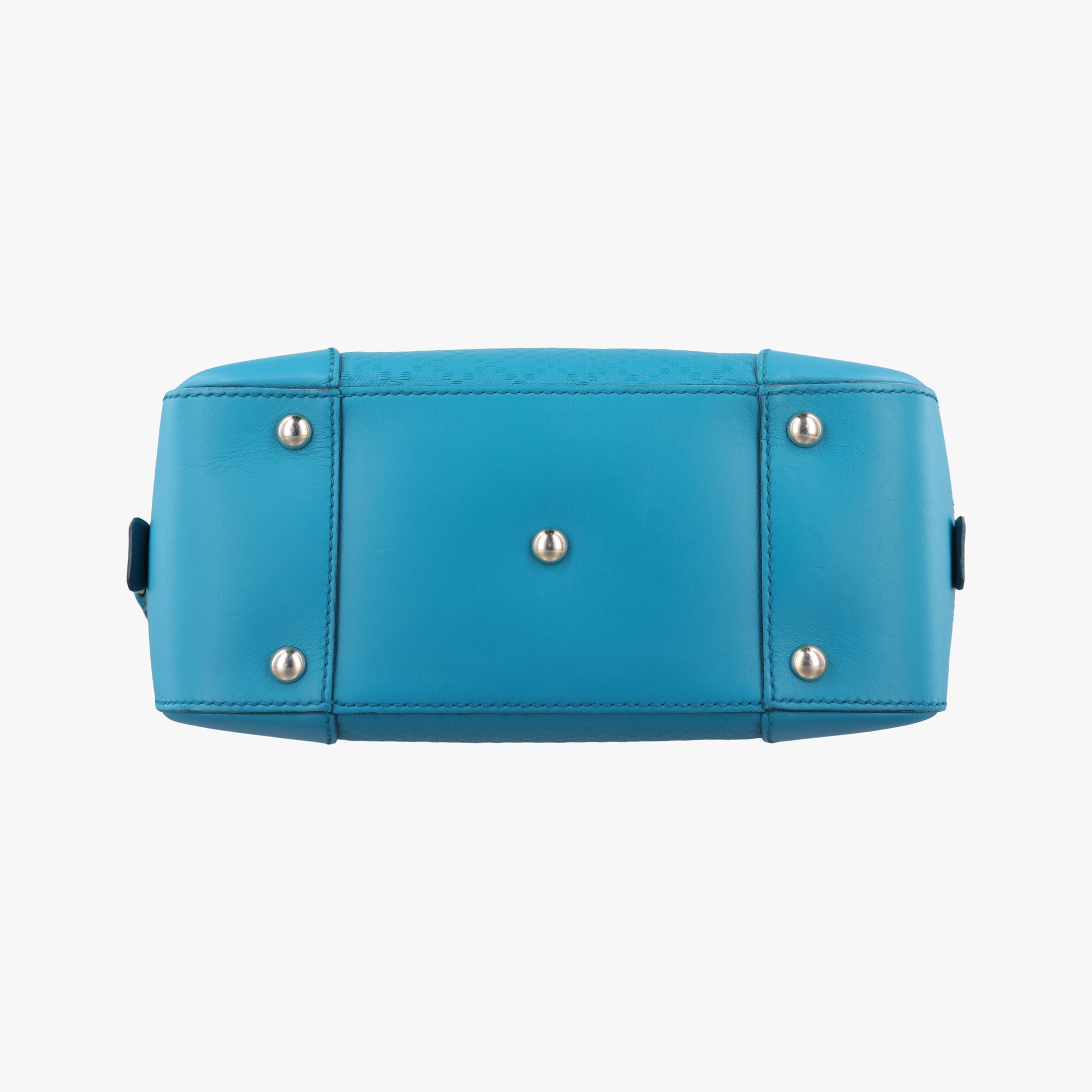 Pre-owned Gucci Bright Diamante Blue Leather 354224 shoulderbag | stylenewstar
