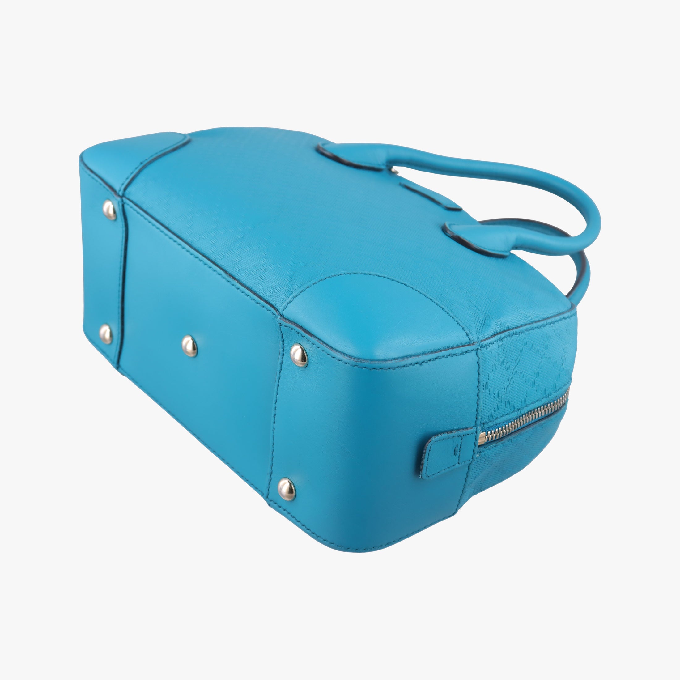 Pre-owned Gucci Bright Diamante Blue Leather 354224 shoulderbag | stylenewstar