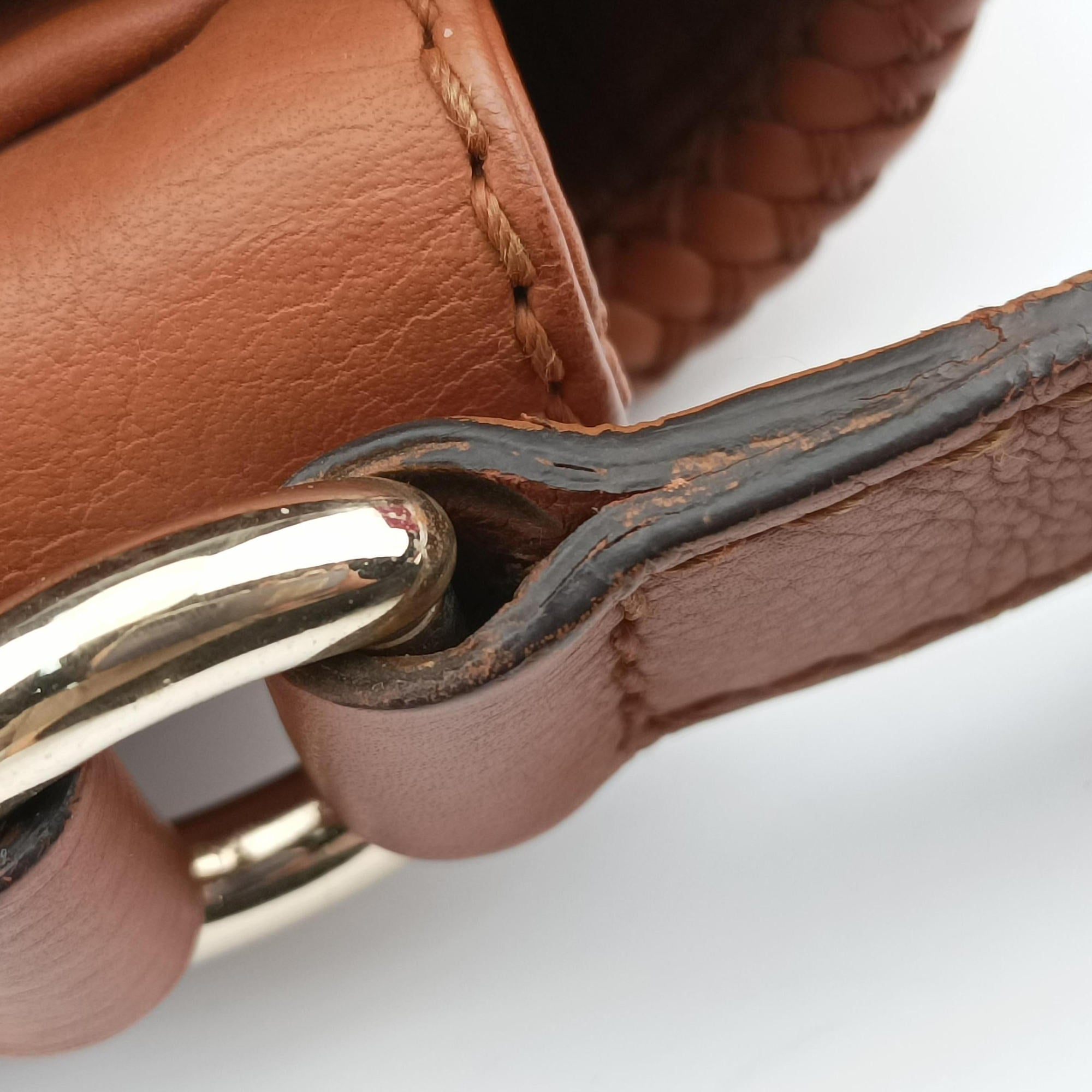 Pre-owned Gucci Marrakech Messenger Brown leather 257024 shoulderbag | stylenewstar
