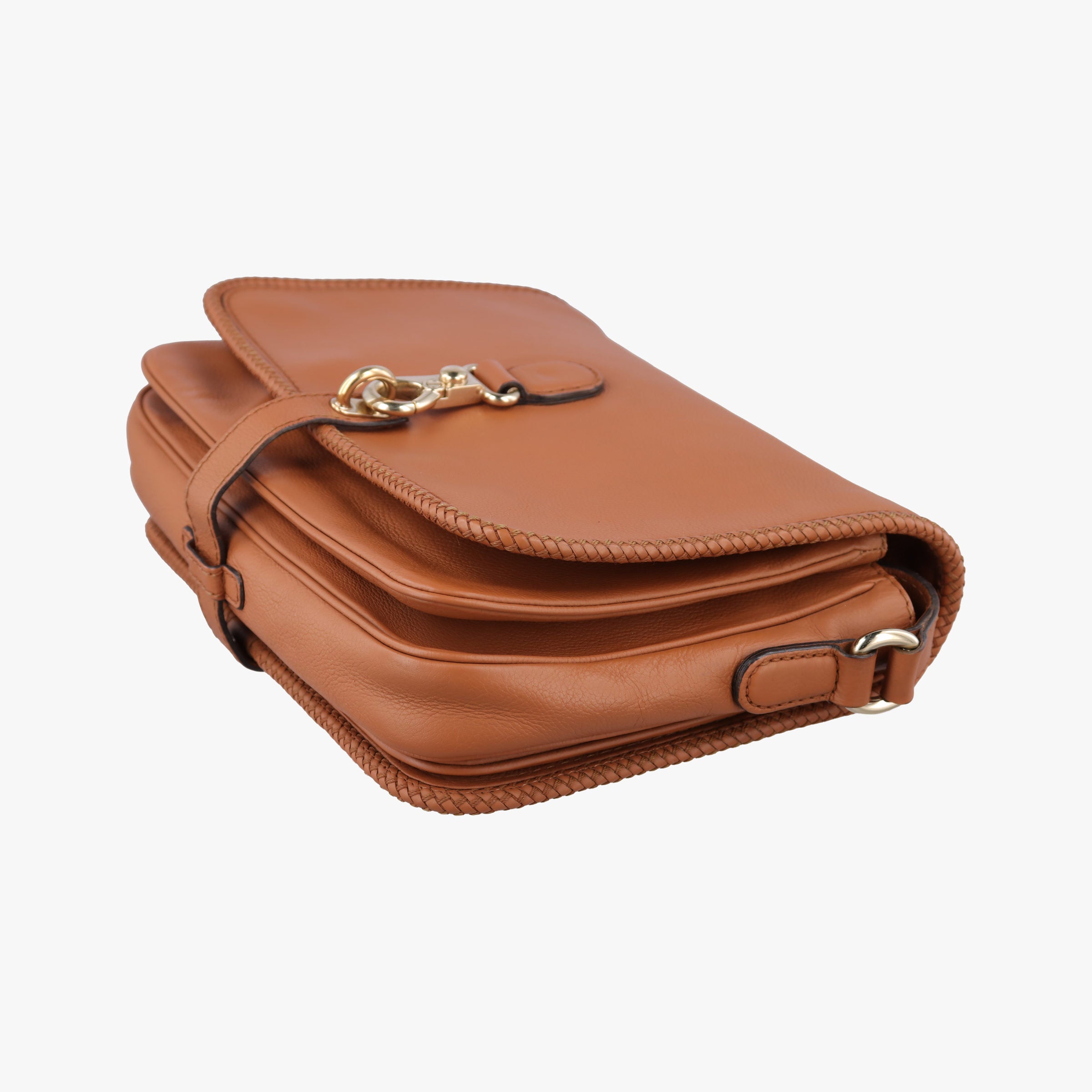 Pre-owned Gucci Marrakech Messenger Brown leather 257024 shoulderbag | stylenewstar