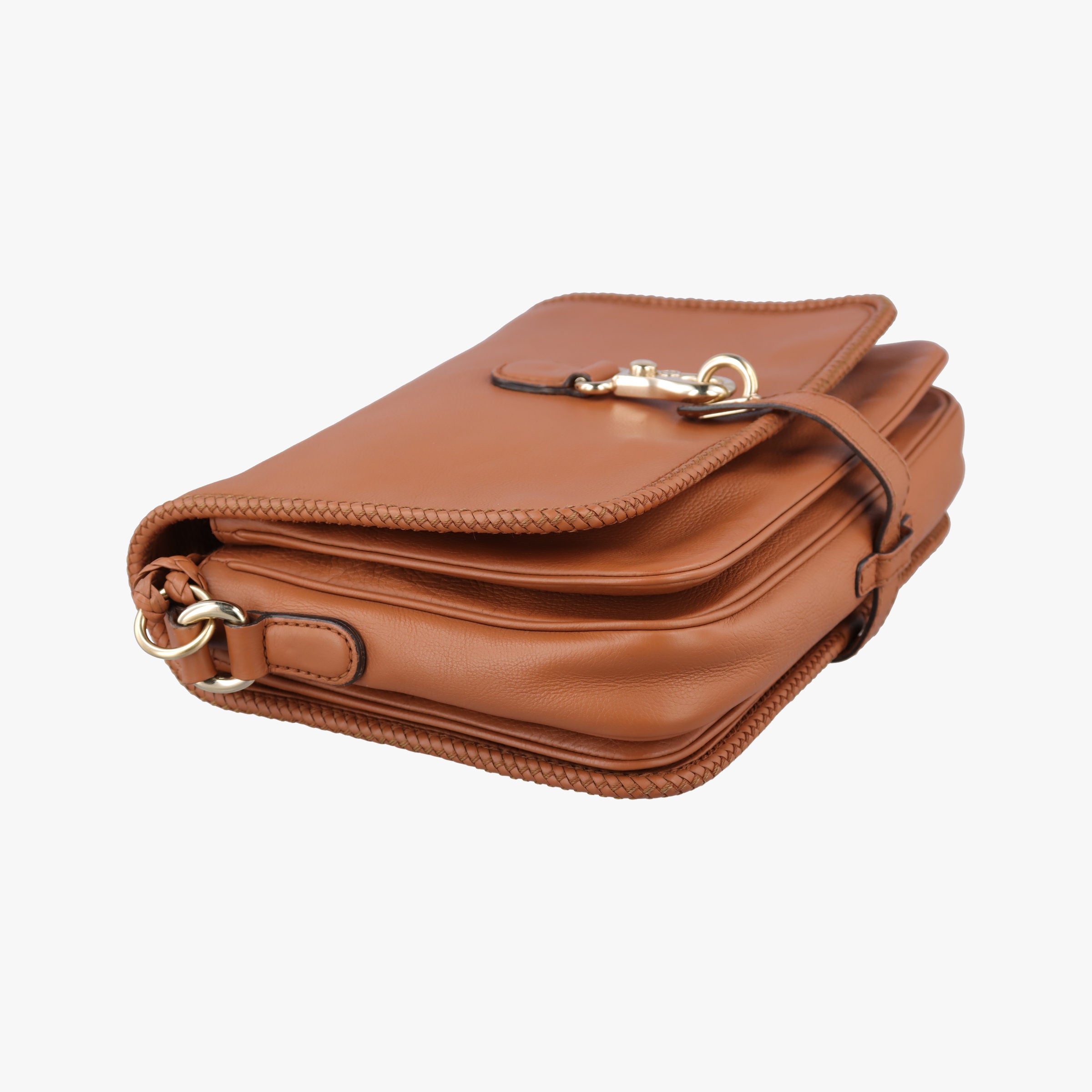 Pre-owned Gucci Marrakech Messenger Brown leather 257024 shoulderbag | stylenewstar