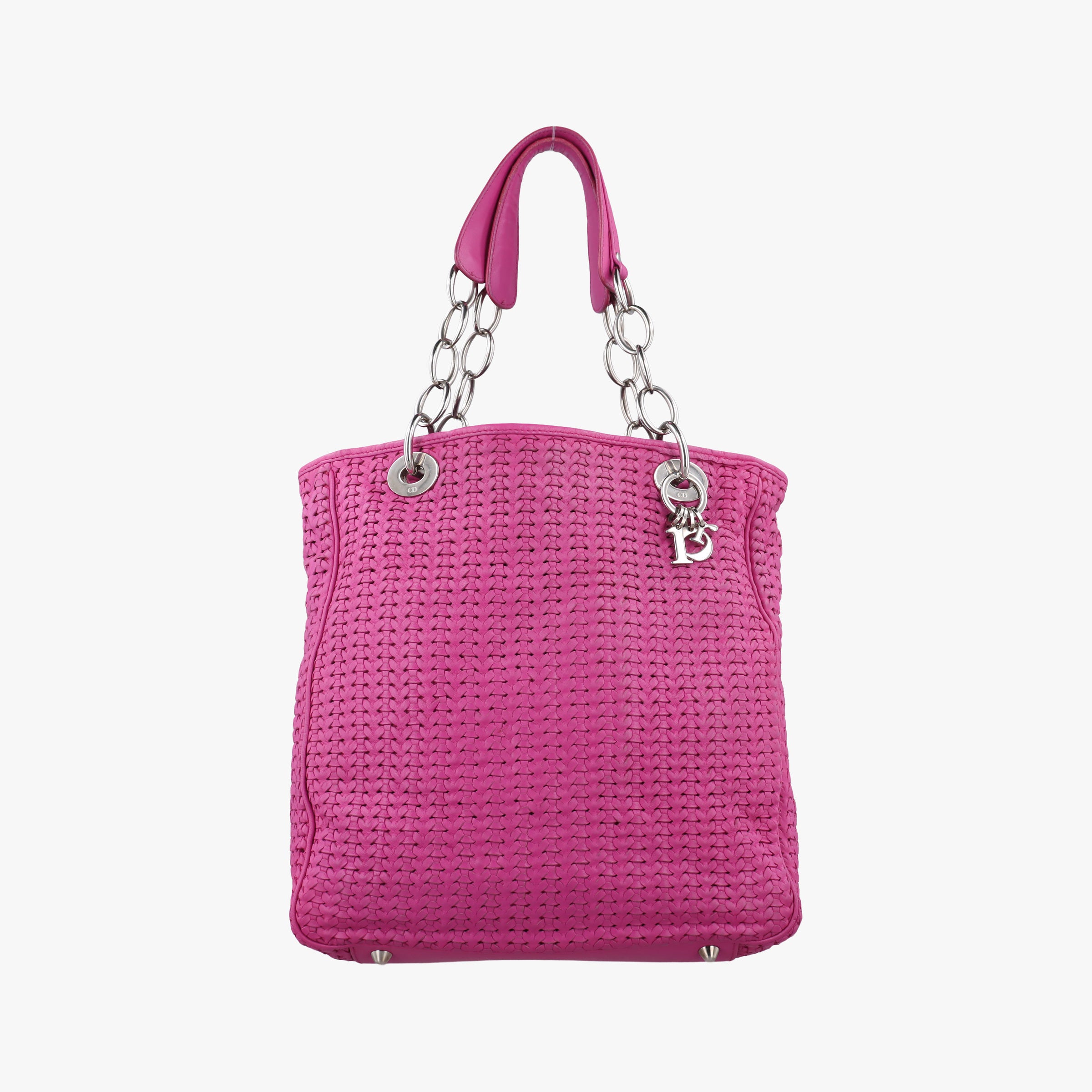 Secondhand Christian Dior Soft Lady Dior tote Pink lambskin  handbag | stylenewstar