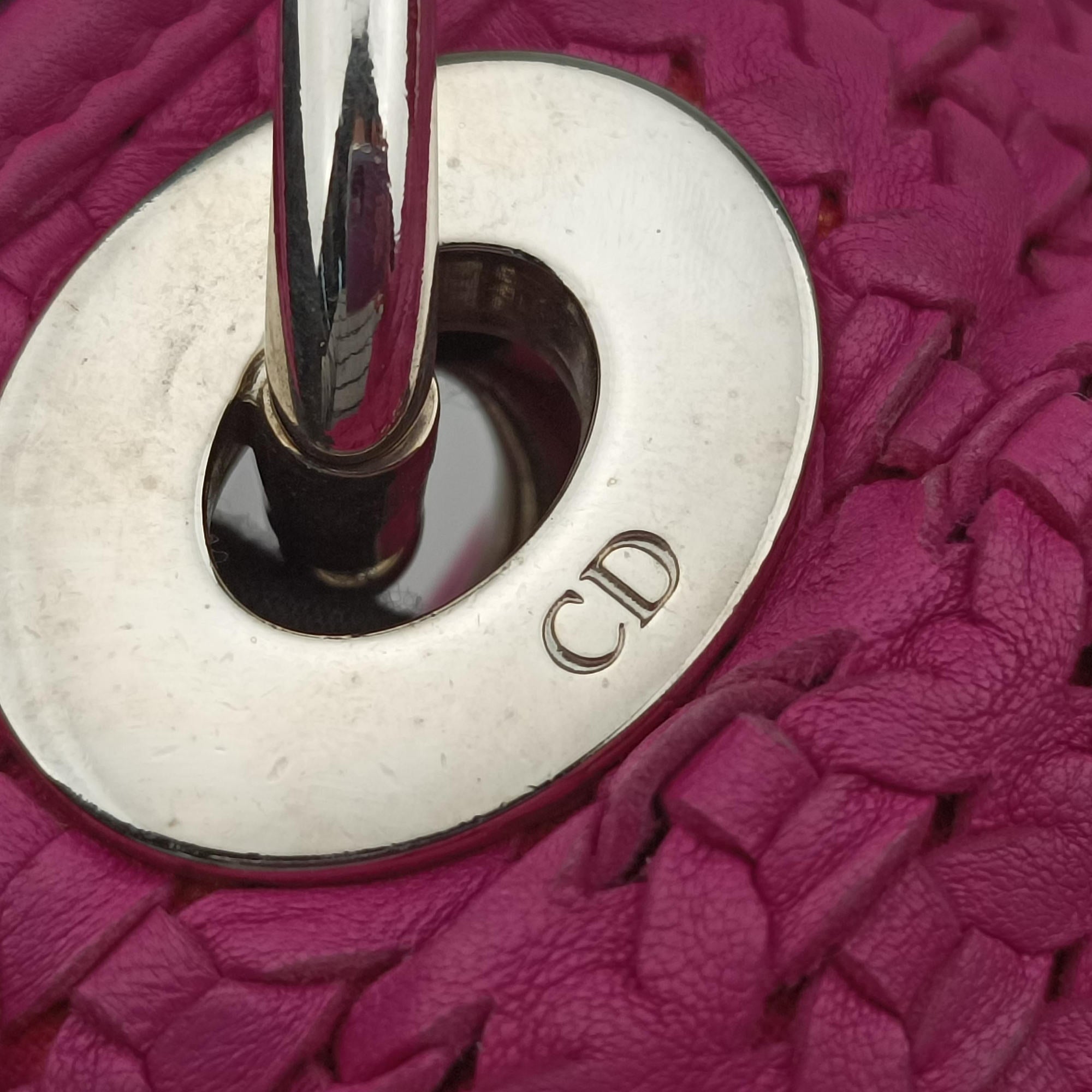 Secondhand Christian Dior Soft Lady Dior tote Pink lambskin  handbag | stylenewstar