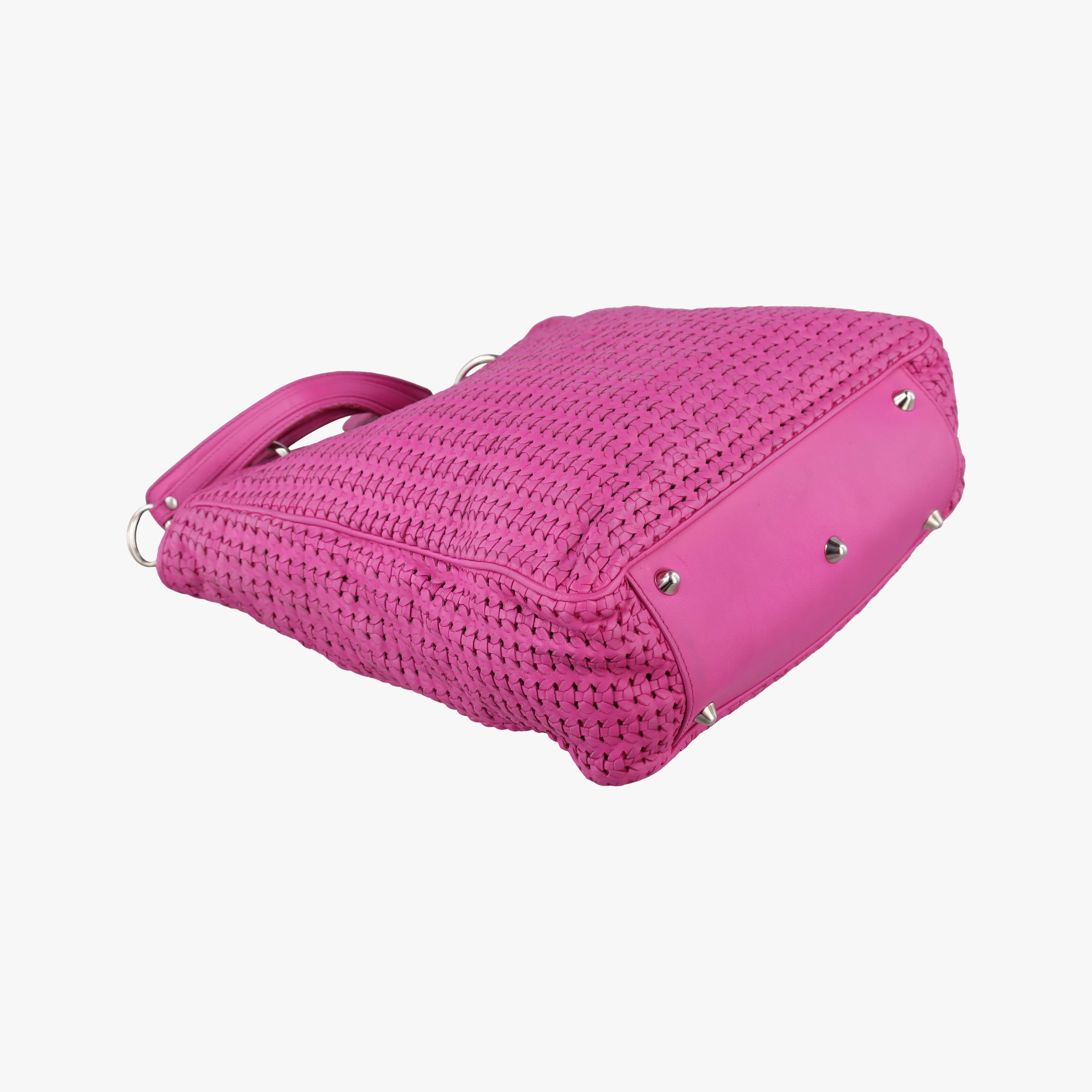 Secondhand Christian Dior Soft Lady Dior tote Pink lambskin  handbag | stylenewstar