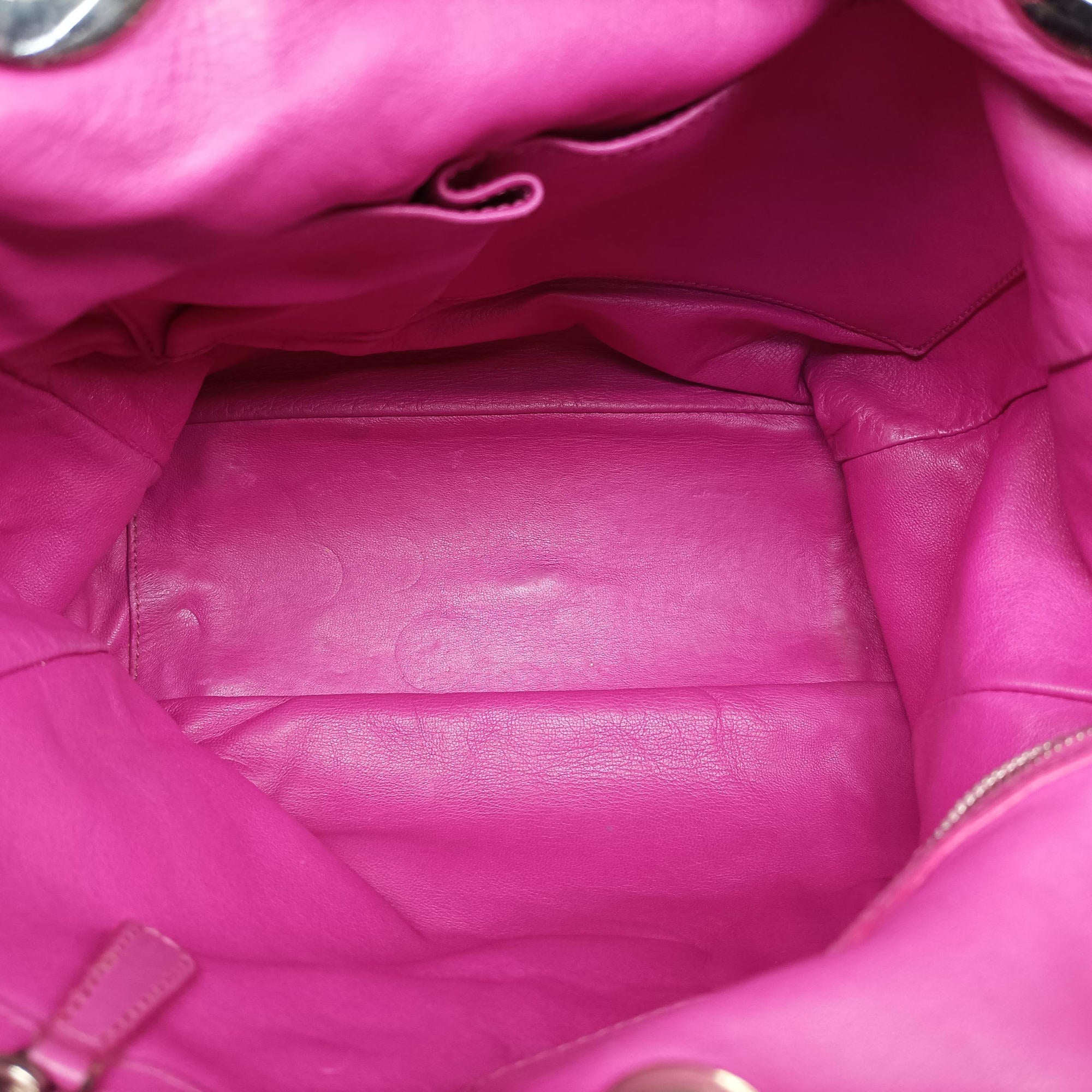 Secondhand Christian Dior Soft Lady Dior tote Pink lambskin  handbag | stylenewstar