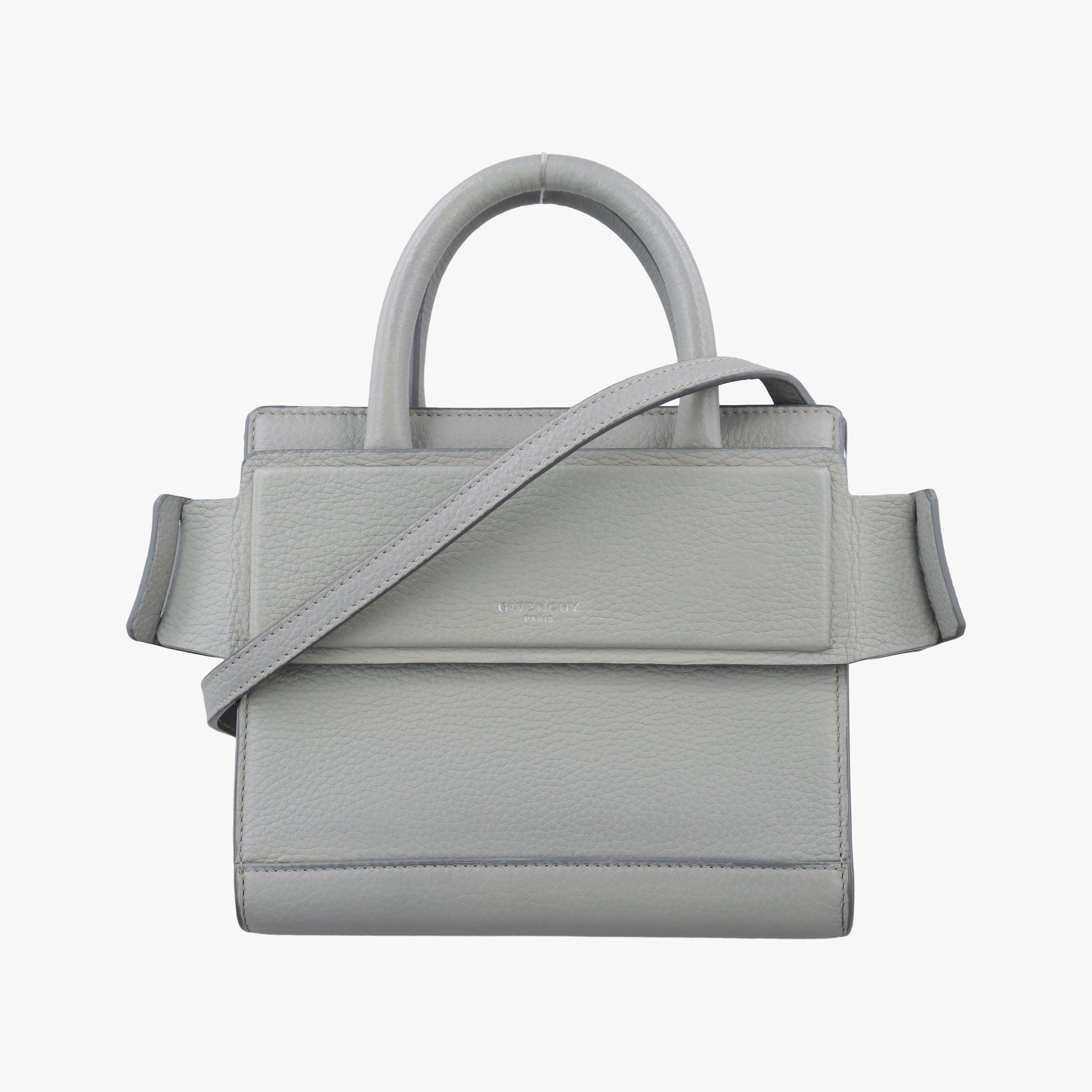 Pre-owned Givenchy Horizon Grey Leather  shoulderbag | stylenewstar