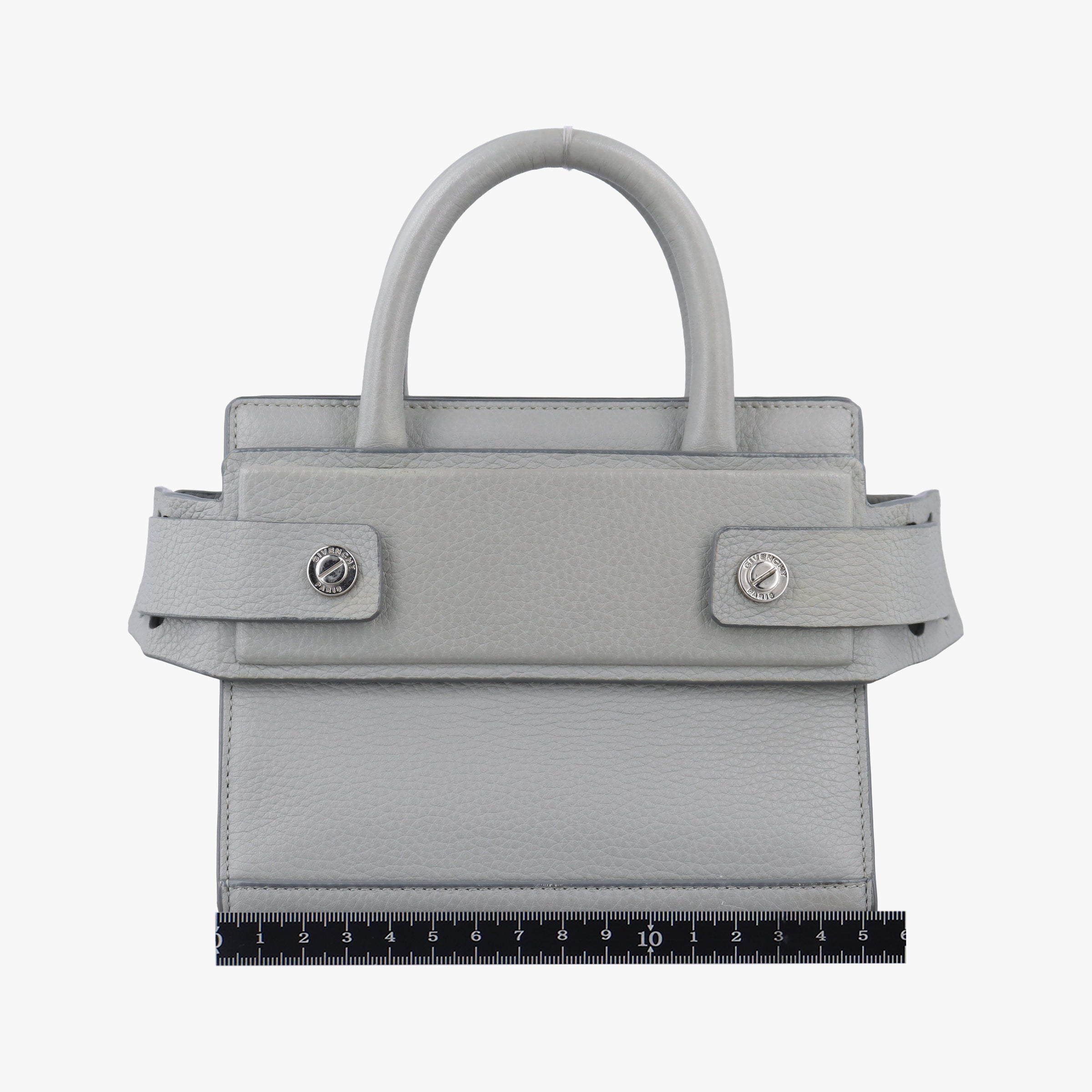 Pre-owned Givenchy Horizon Grey Leather  shoulderbag | stylenewstar