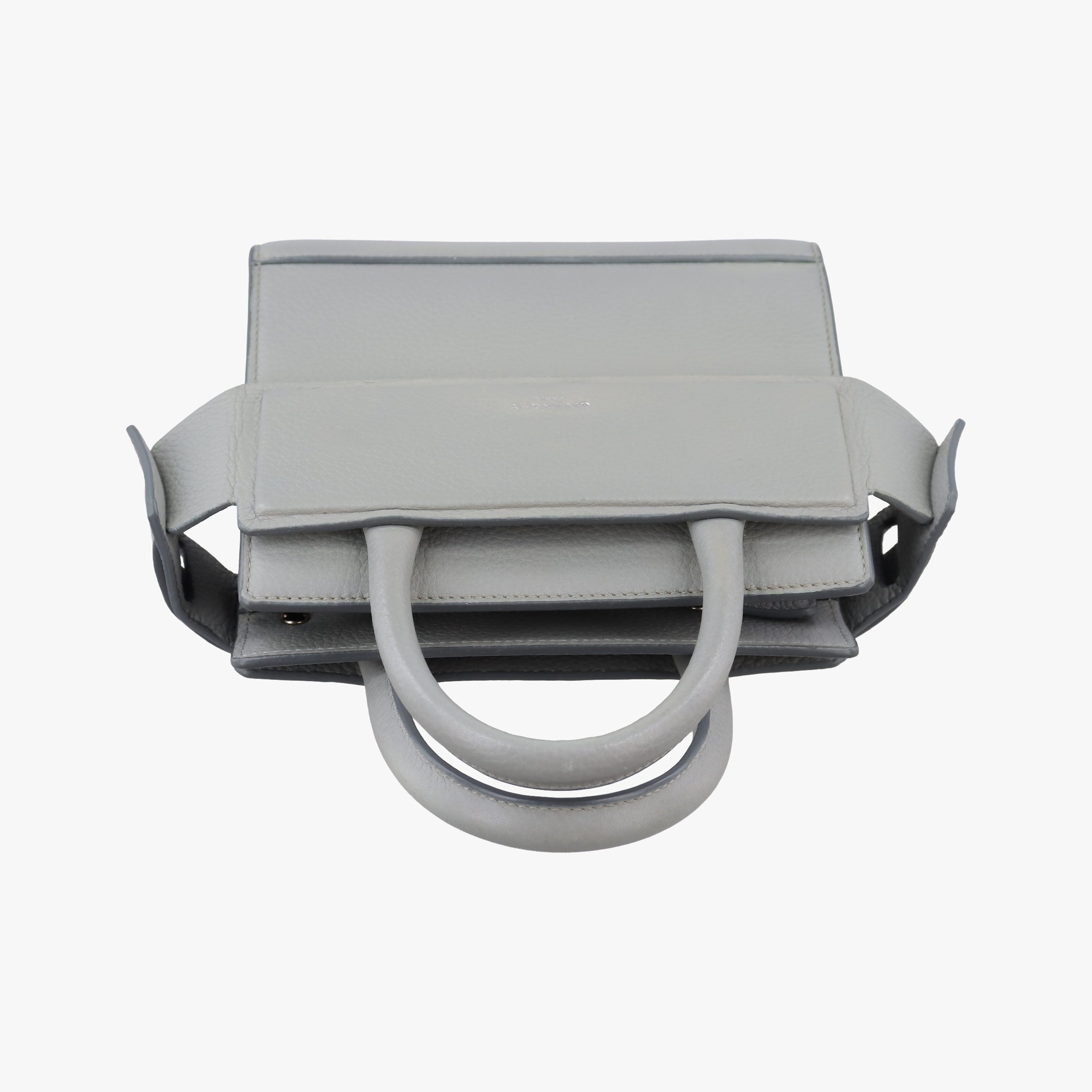 Pre-owned Givenchy Horizon Grey Leather  shoulderbag | stylenewstar