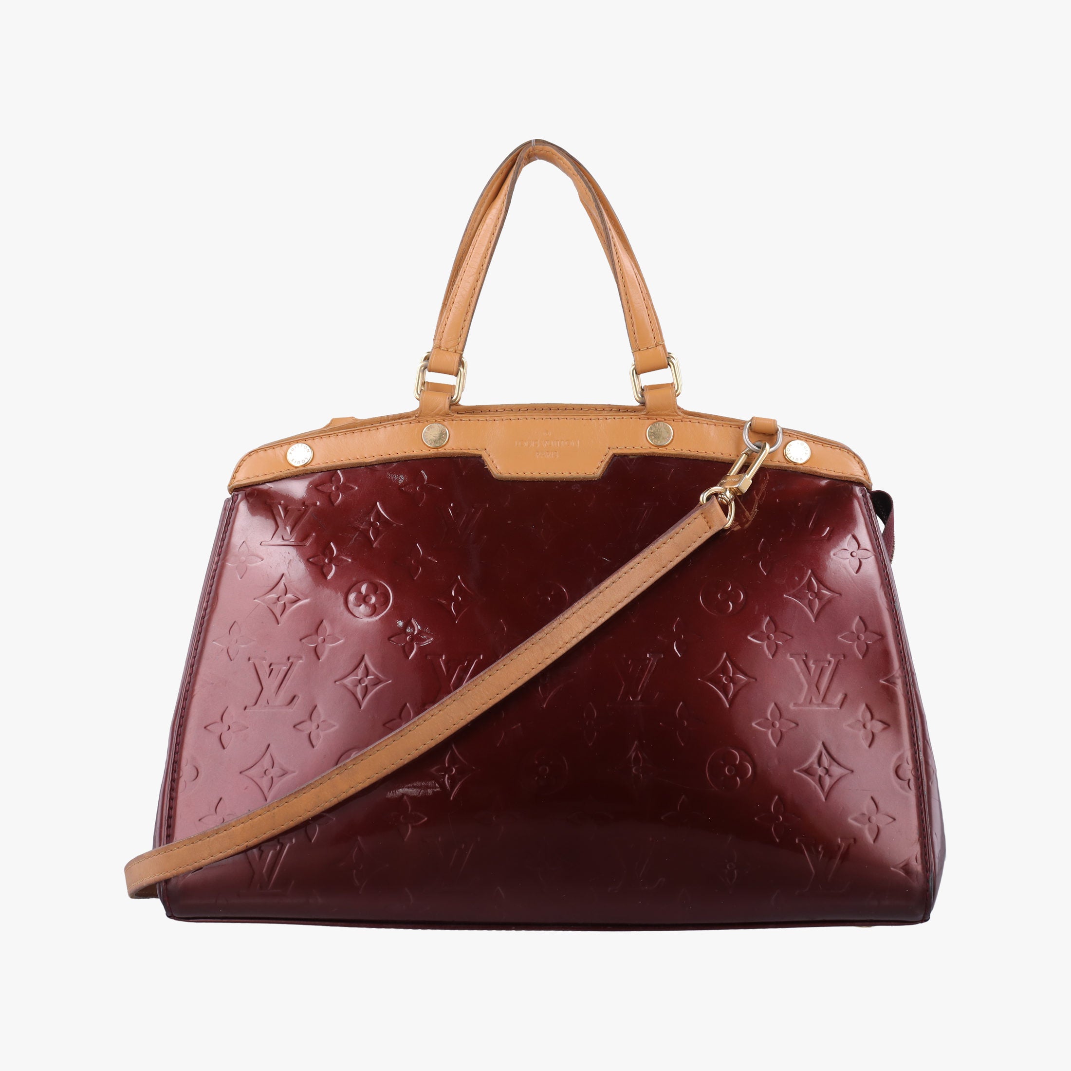 Pre-owned Louis Vuitton Brea MM AMARANTE Vernis M91619 shoulderbag | stylenewstar