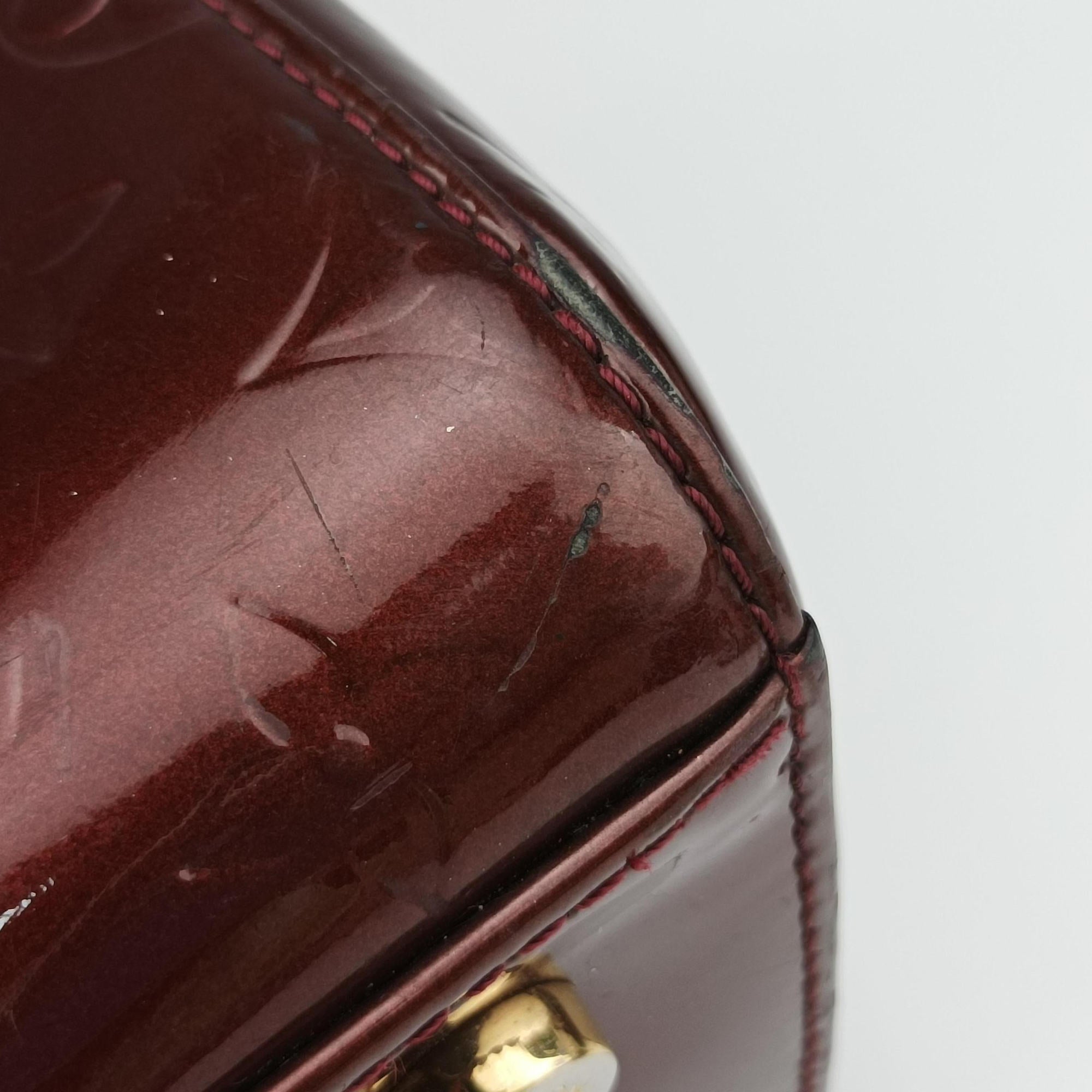 Pre-owned Louis Vuitton Brea MM AMARANTE Vernis M91619 shoulderbag | stylenewstar