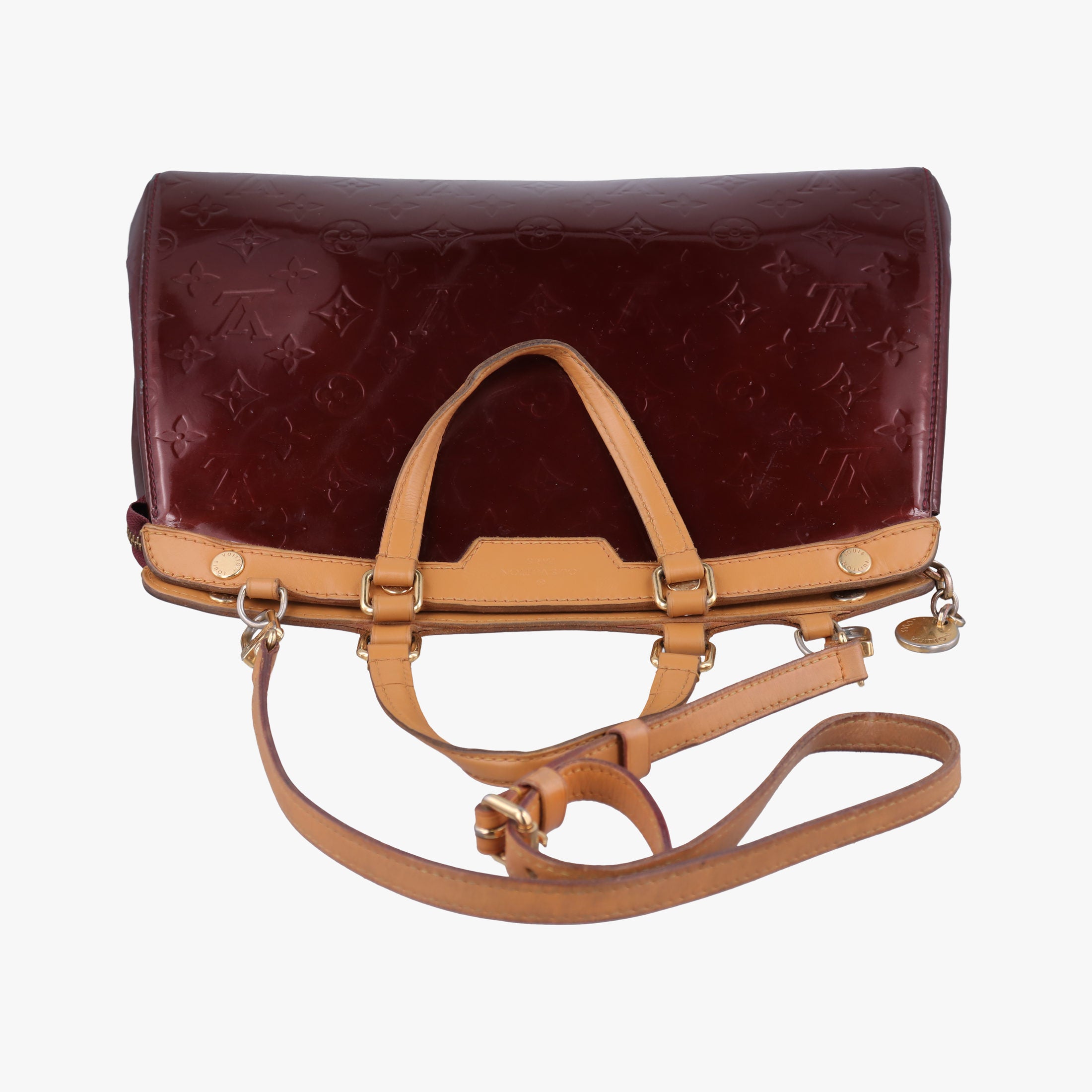 Pre-owned Louis Vuitton Brea MM AMARANTE Vernis M91619 shoulderbag | stylenewstar