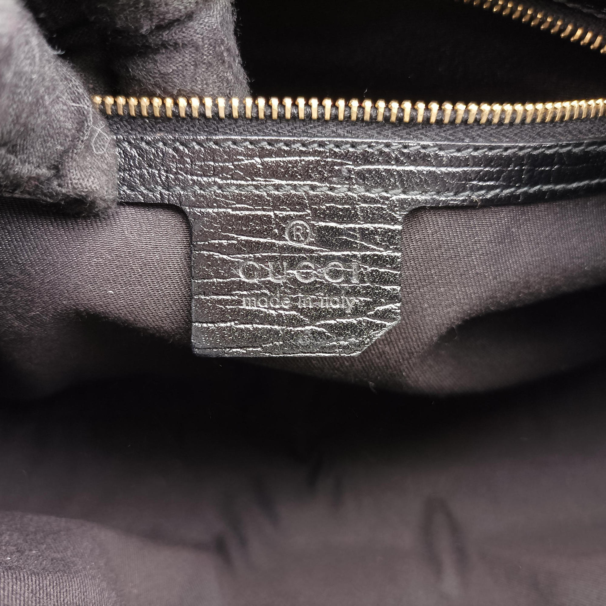 Pre-owned Gucci Junco Sherry Line Black x Red x Green canvas×leather 130995 handbag | stylenewstar