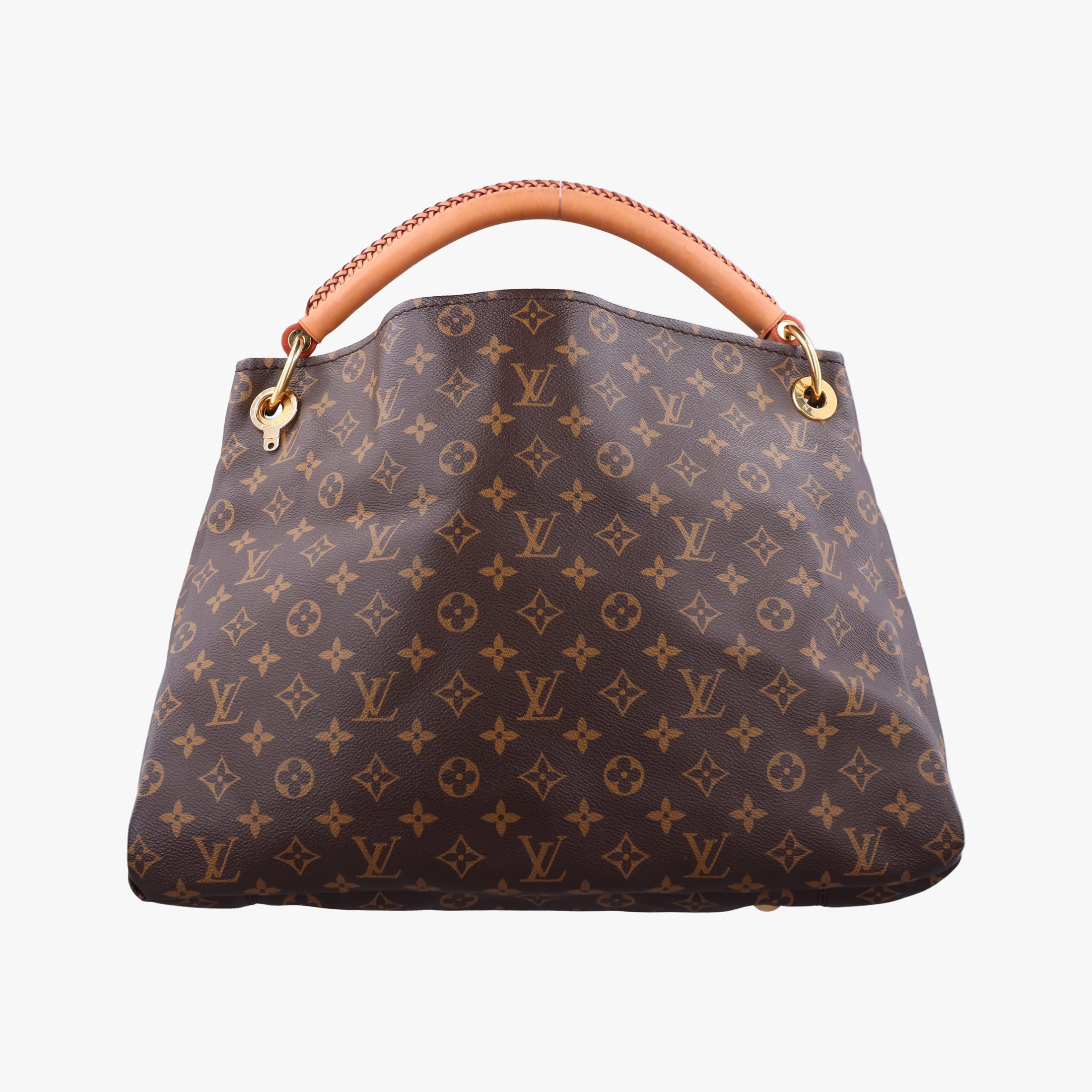 Pre-owned Louis Vuitton ARTSY MM brown Monogram Canvas M40249 handbag | stylenewstar