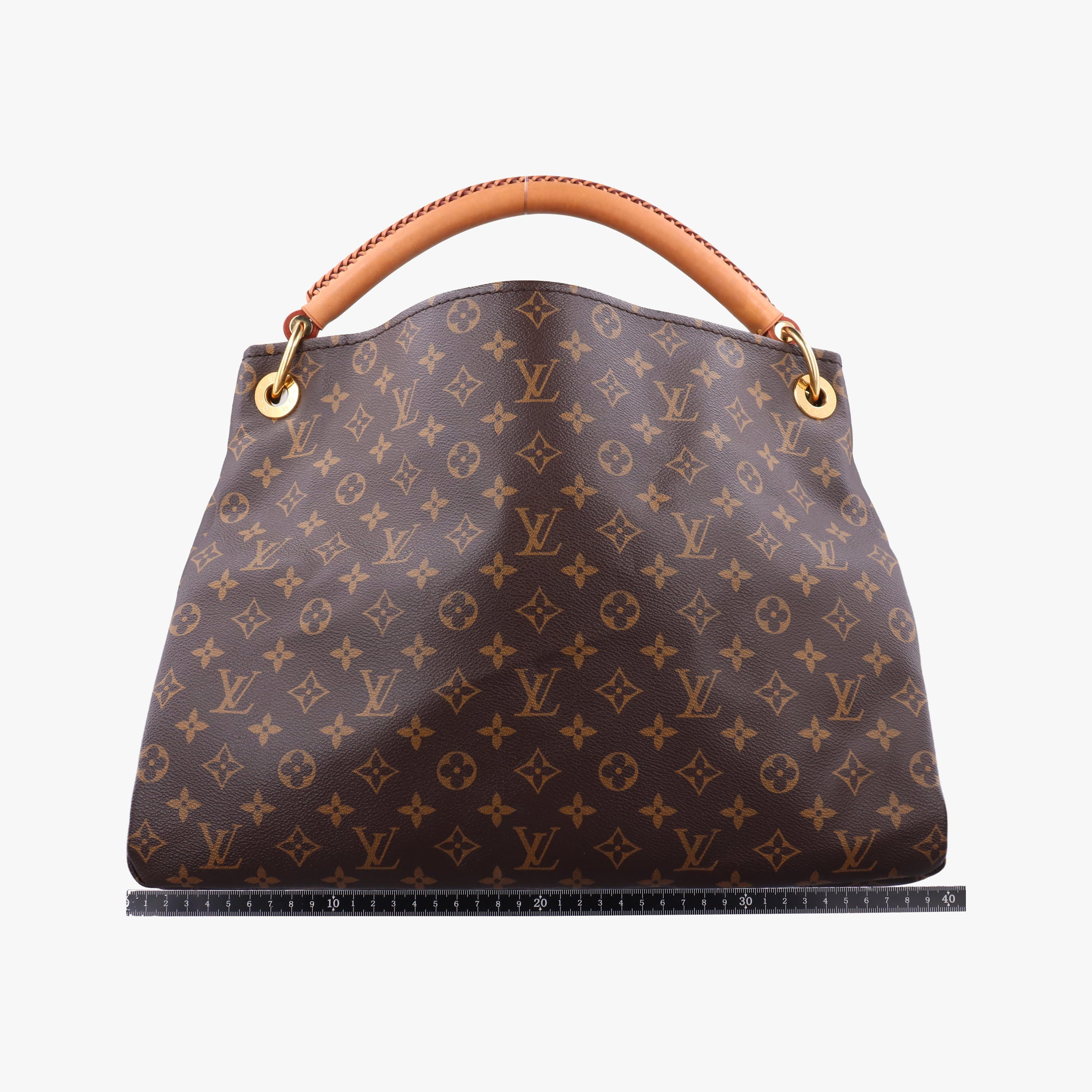 Pre-owned Louis Vuitton ARTSY MM brown Monogram Canvas M40249 handbag | stylenewstar