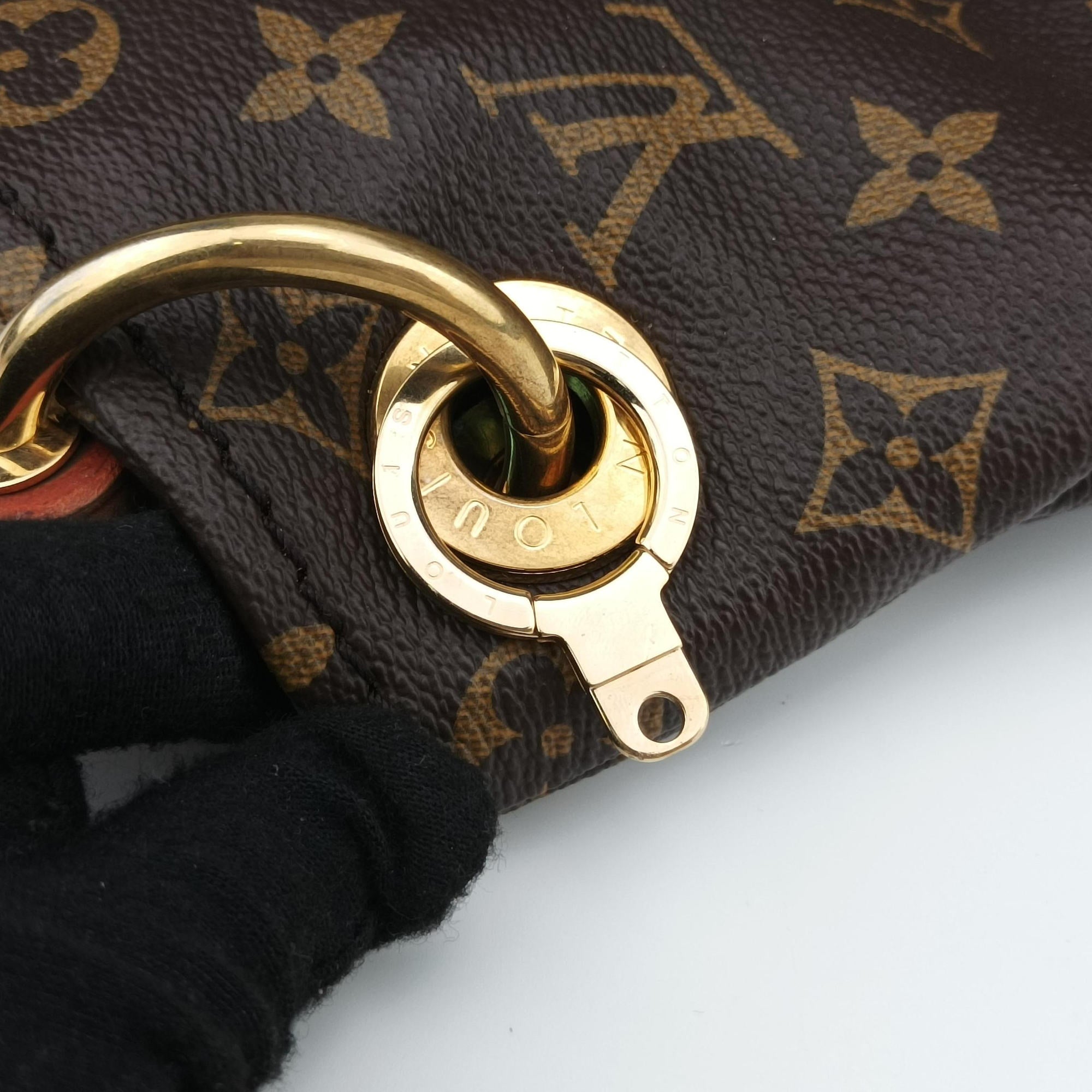 Pre-owned Louis Vuitton ARTSY MM brown Monogram Canvas M40249 handbag | stylenewstar