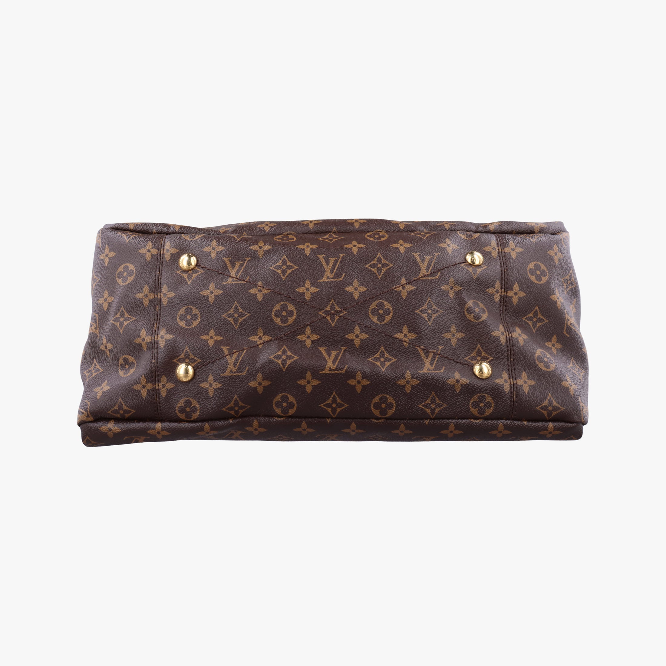 Pre-owned Louis Vuitton ARTSY MM brown Monogram Canvas M40249 handbag | stylenewstar