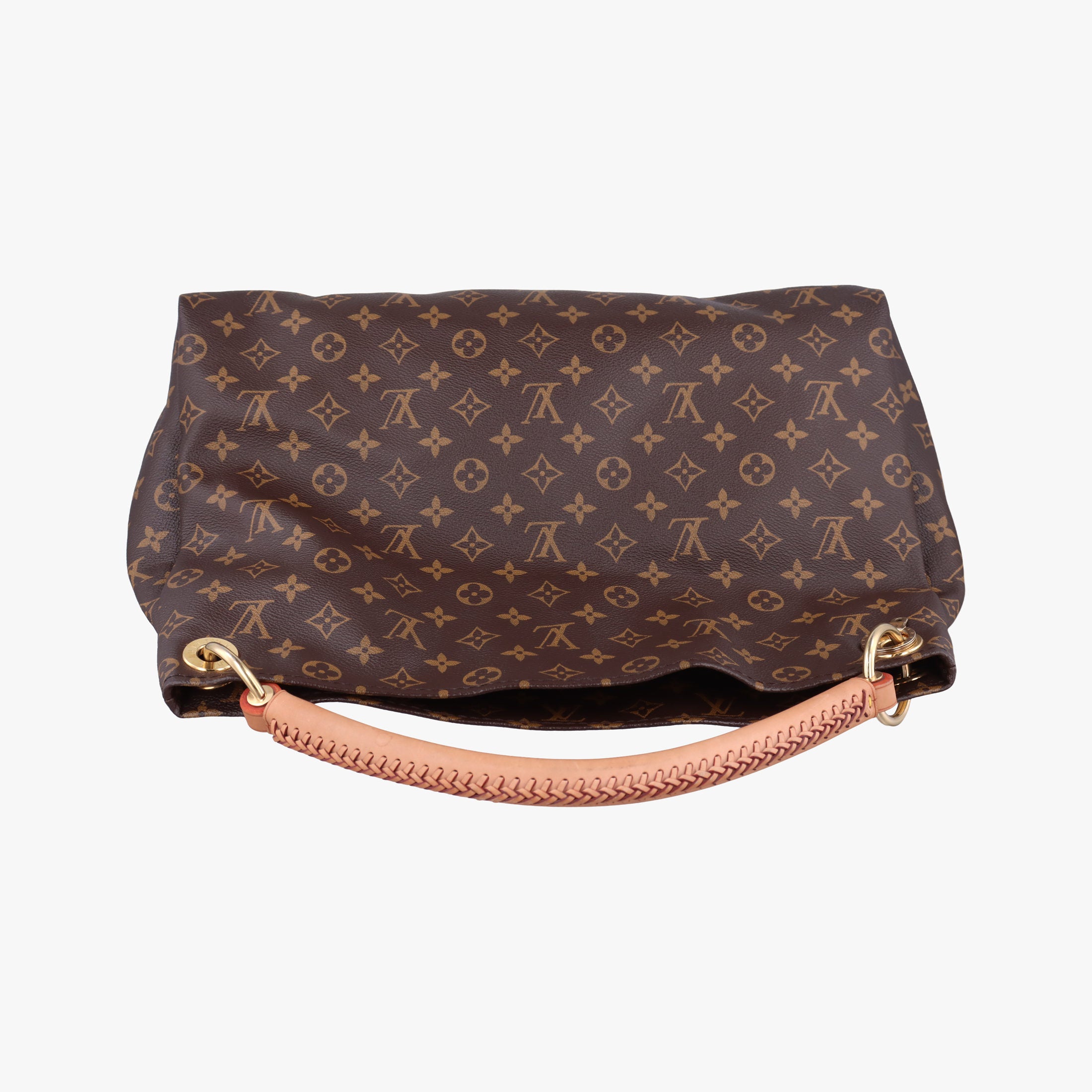 Pre-owned Louis Vuitton ARTSY MM brown Monogram Canvas M40249 handbag | stylenewstar