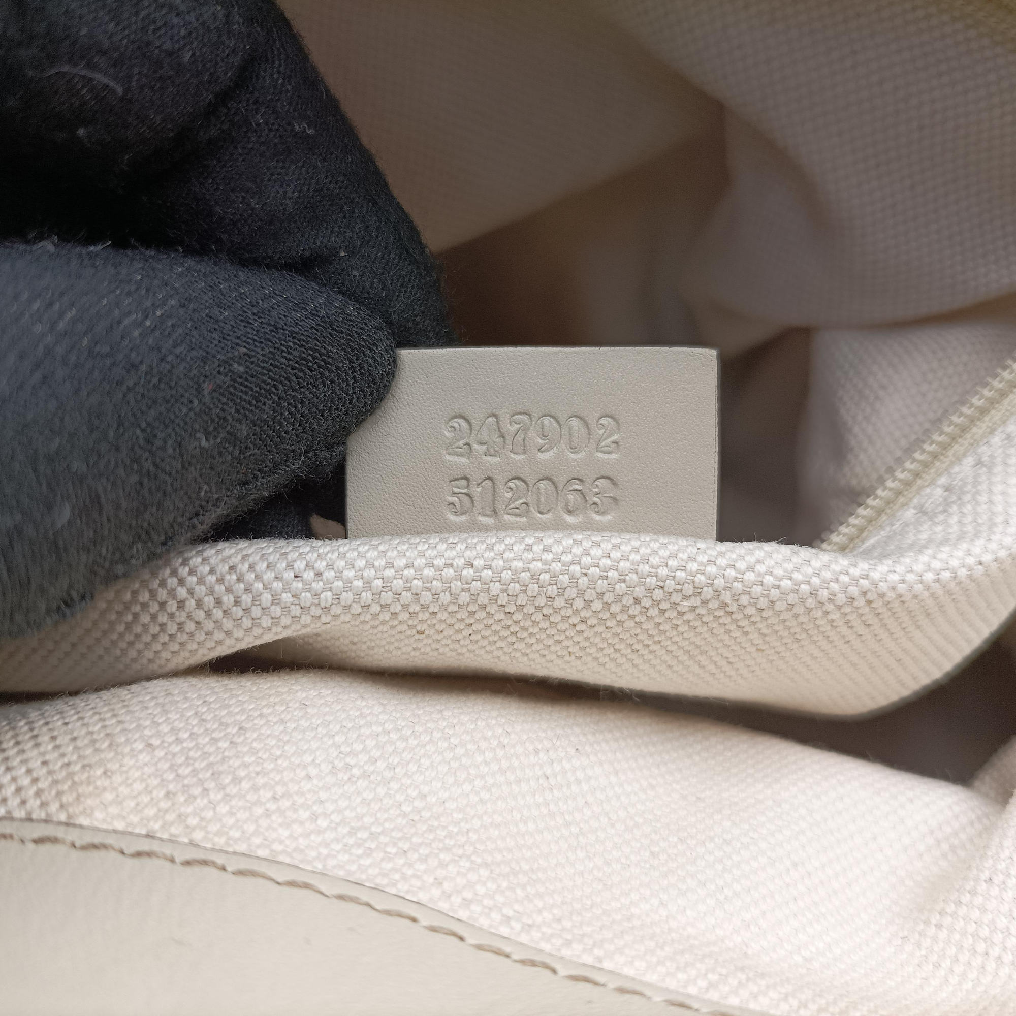 Pre-owned Gucci Sukey White×Brown canvas×Leather 247902 shoulderbag | stylenewstar