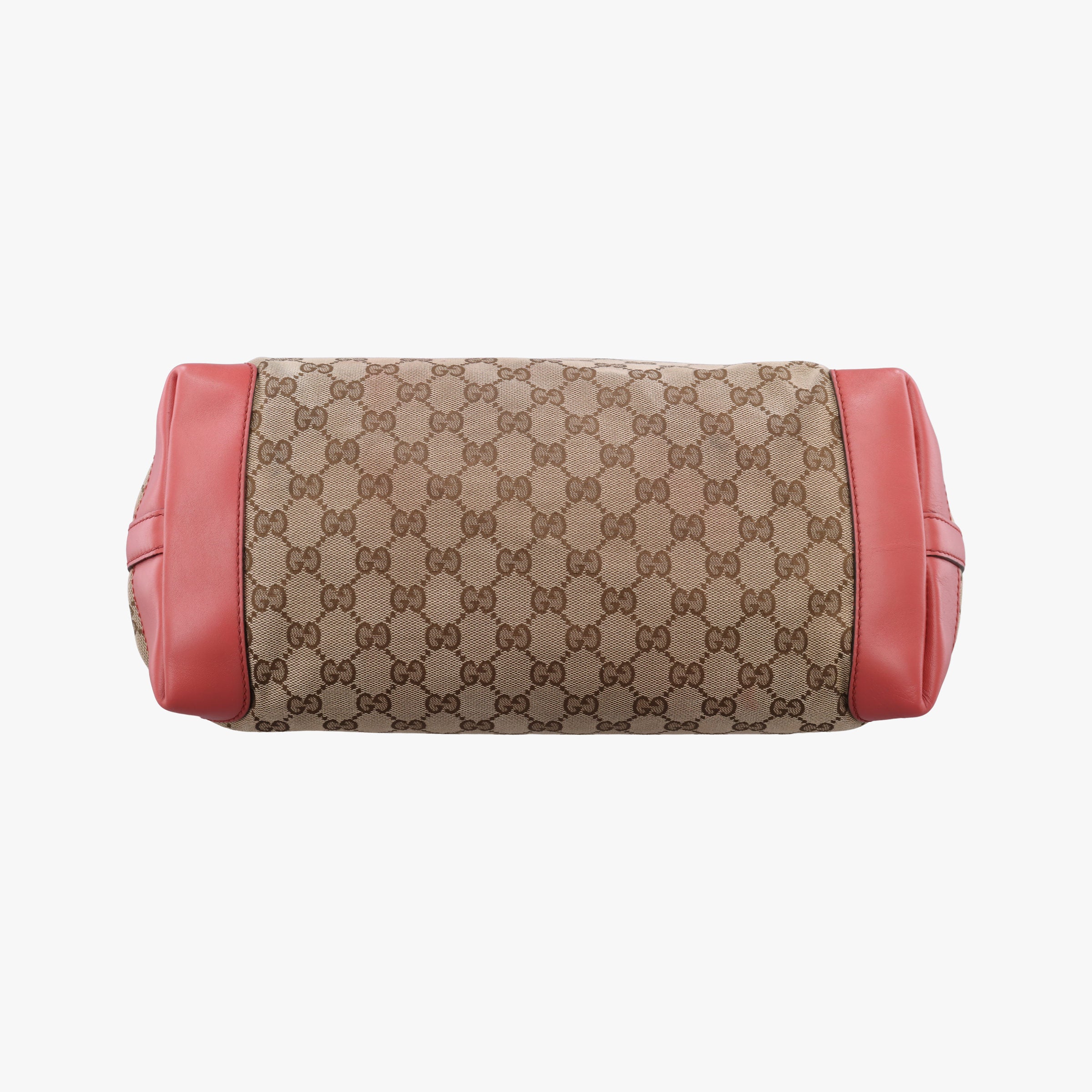 Pre-owned Gucci GG Craft Pink×beige Canvas × Leather 247209 handbag | stylenewstar