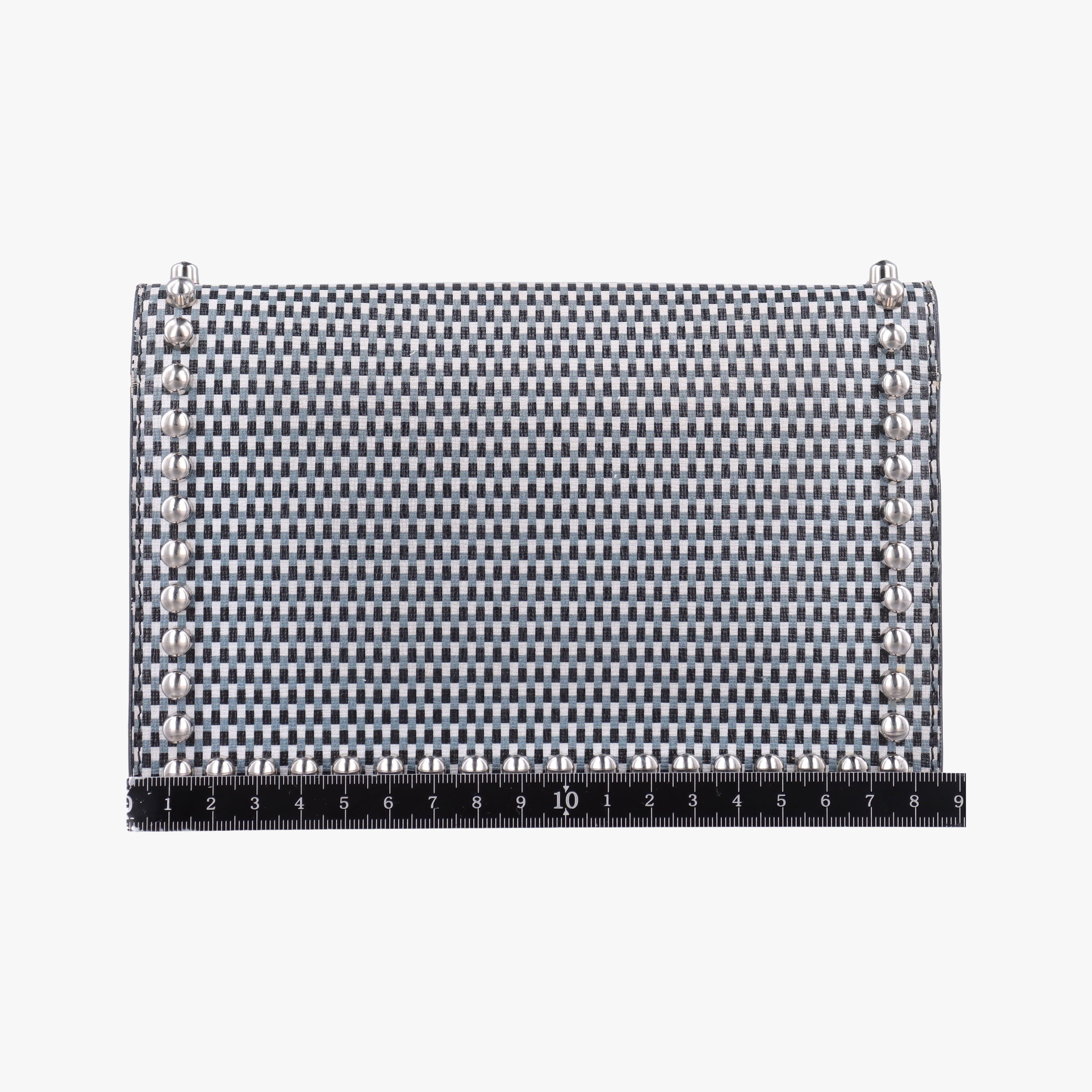 Pre-owned Fendi Karlito Lagerfeld Studded Multicolour leather 8M0346 shoulderbag | stylenewstar