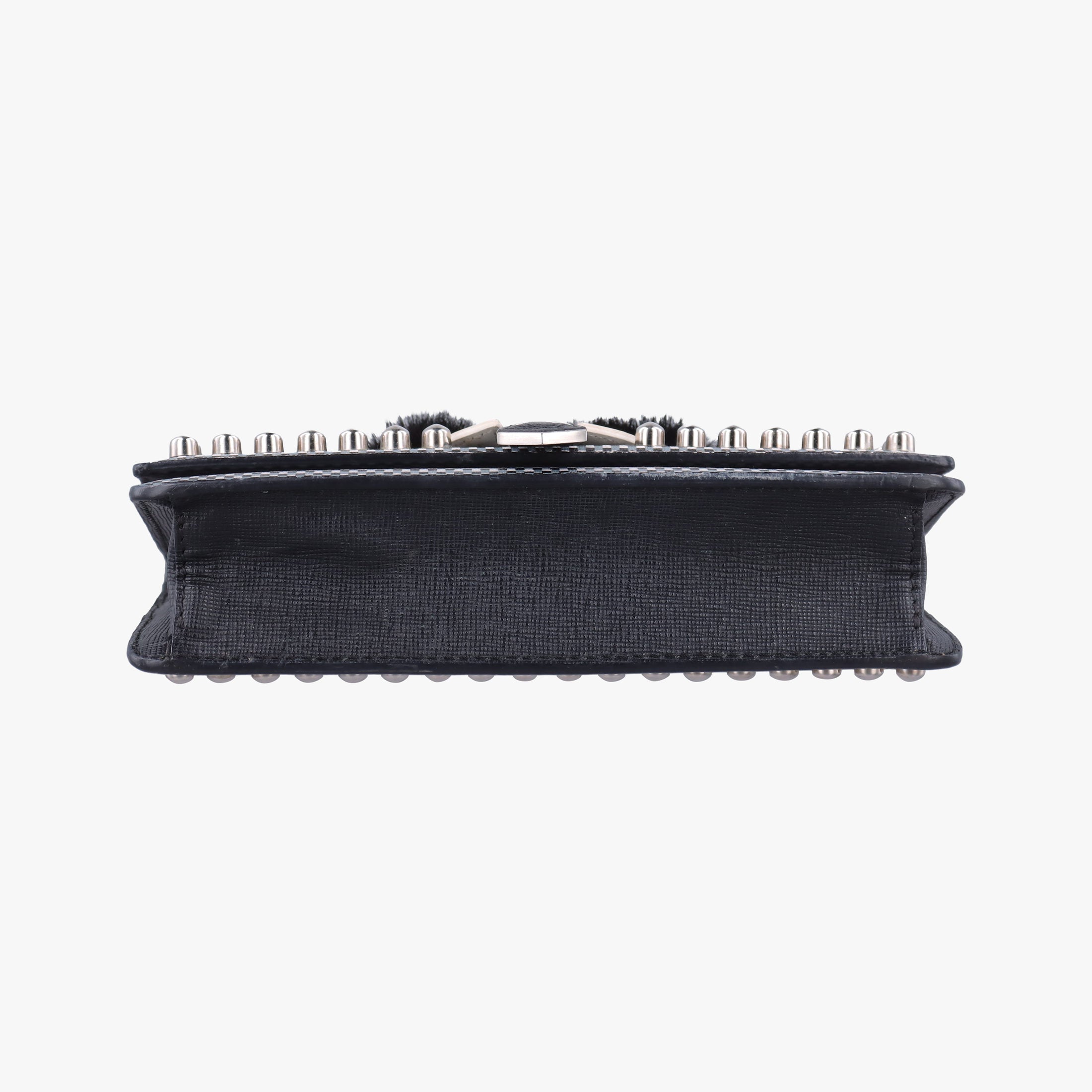 Pre-owned Fendi Karlito Lagerfeld Studded Multicolour leather 8M0346 shoulderbag | stylenewstar