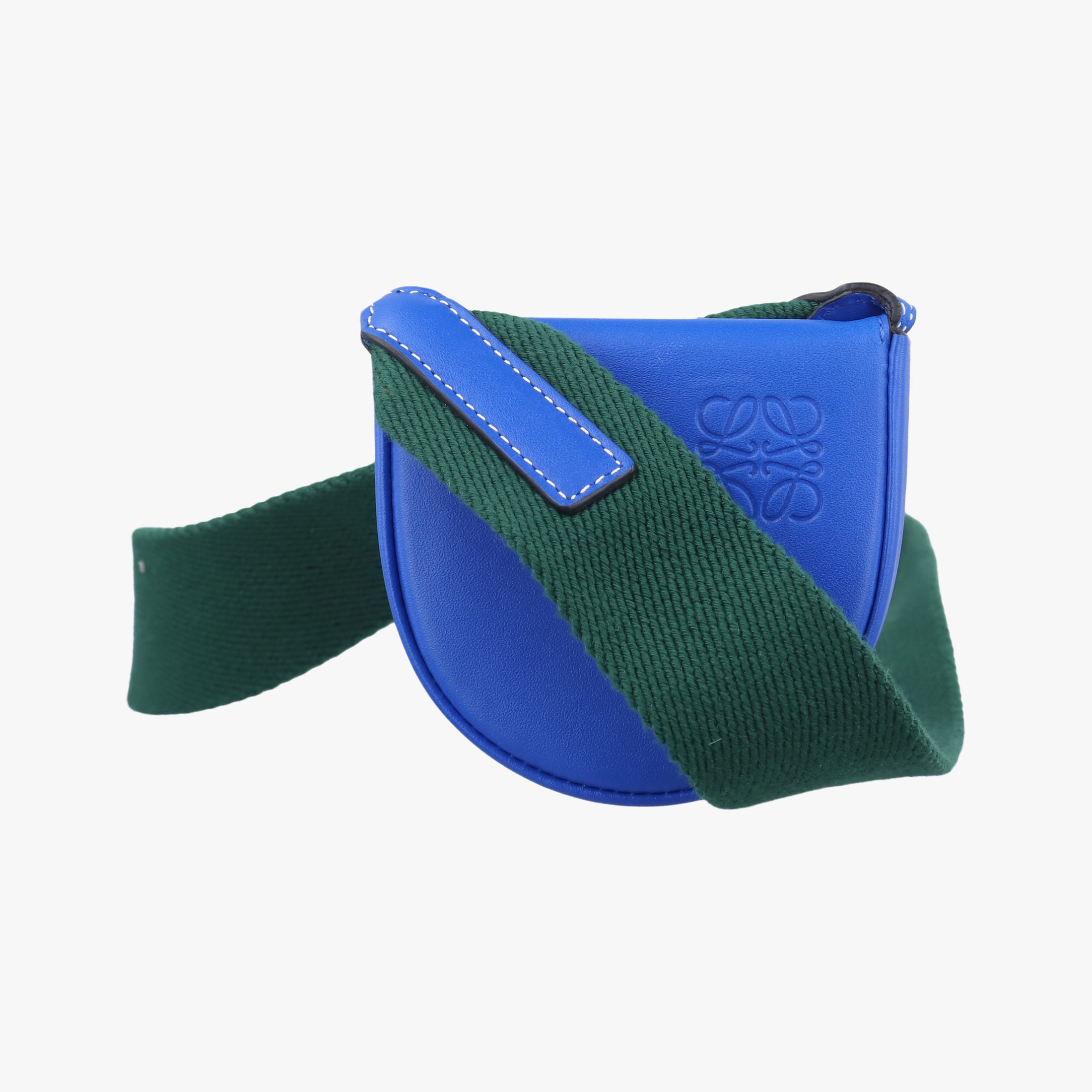 Pre-owned Loewe Heel Blue Leather  shoulderbag | stylenewstar