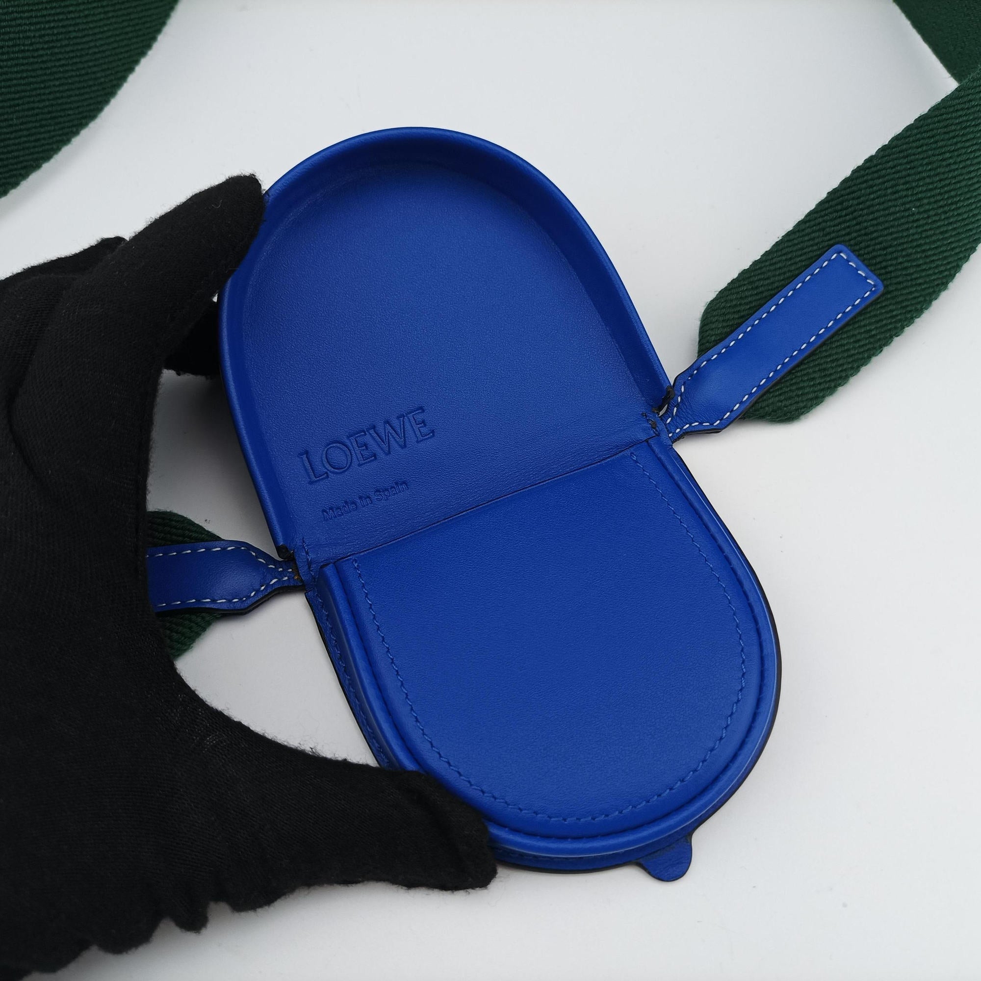Pre-owned Loewe Heel Blue Leather  shoulderbag | stylenewstar