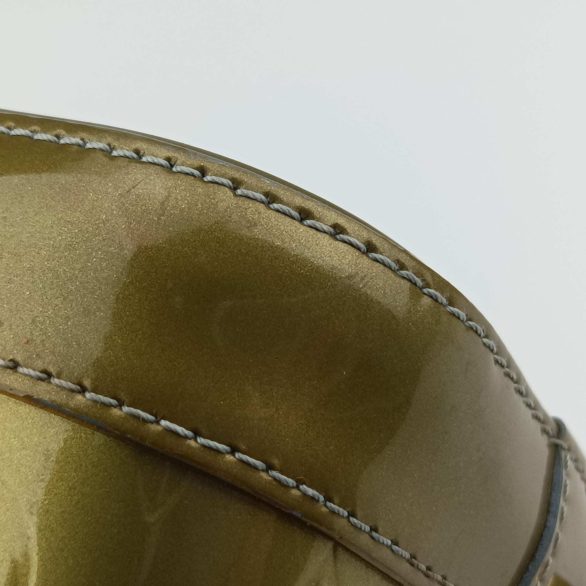 Vintage Louis Vuitton ALMA PM Green Vernis M91613 handbag | stylenewstar