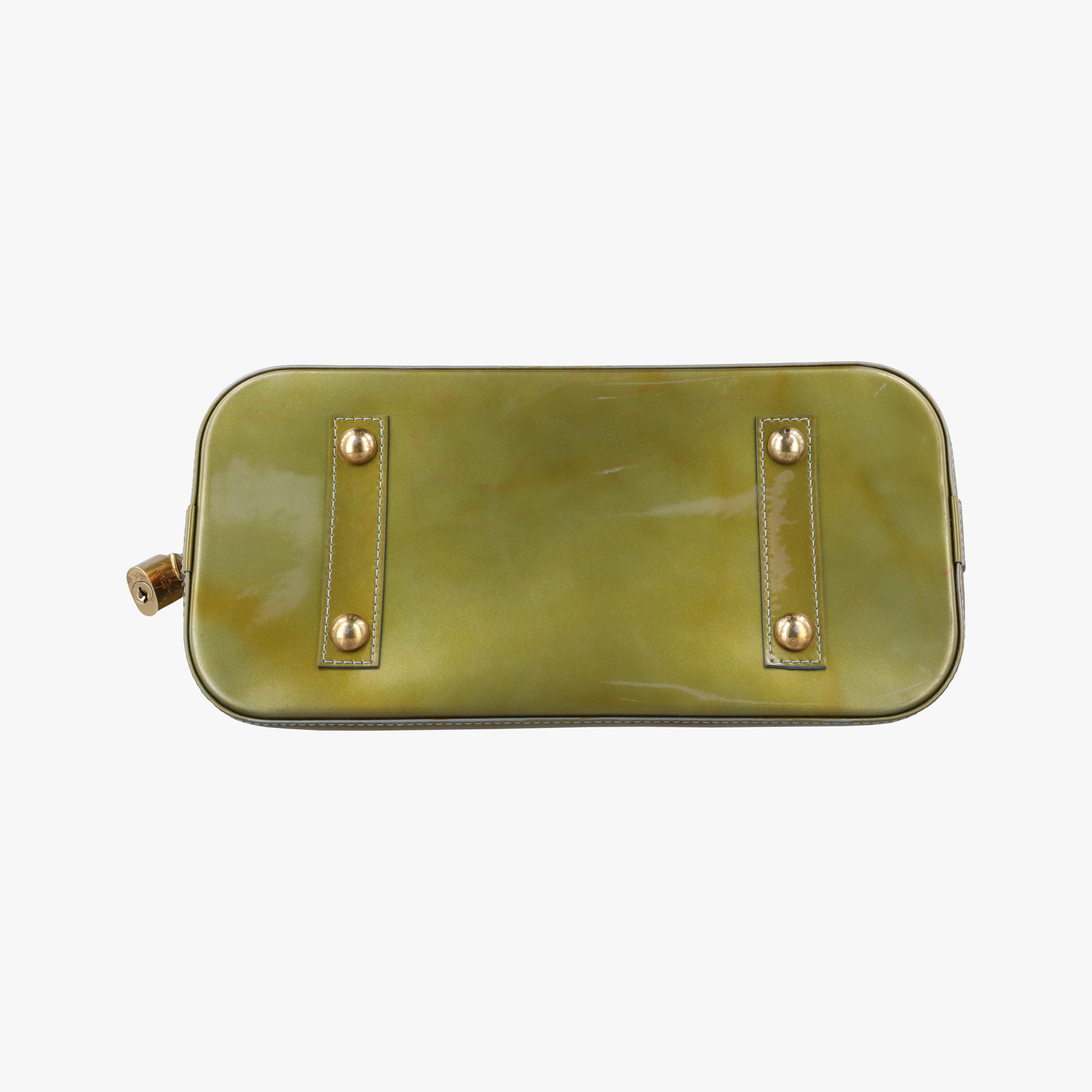 Vintage Louis Vuitton ALMA PM Green Vernis M91613 handbag | stylenewstar