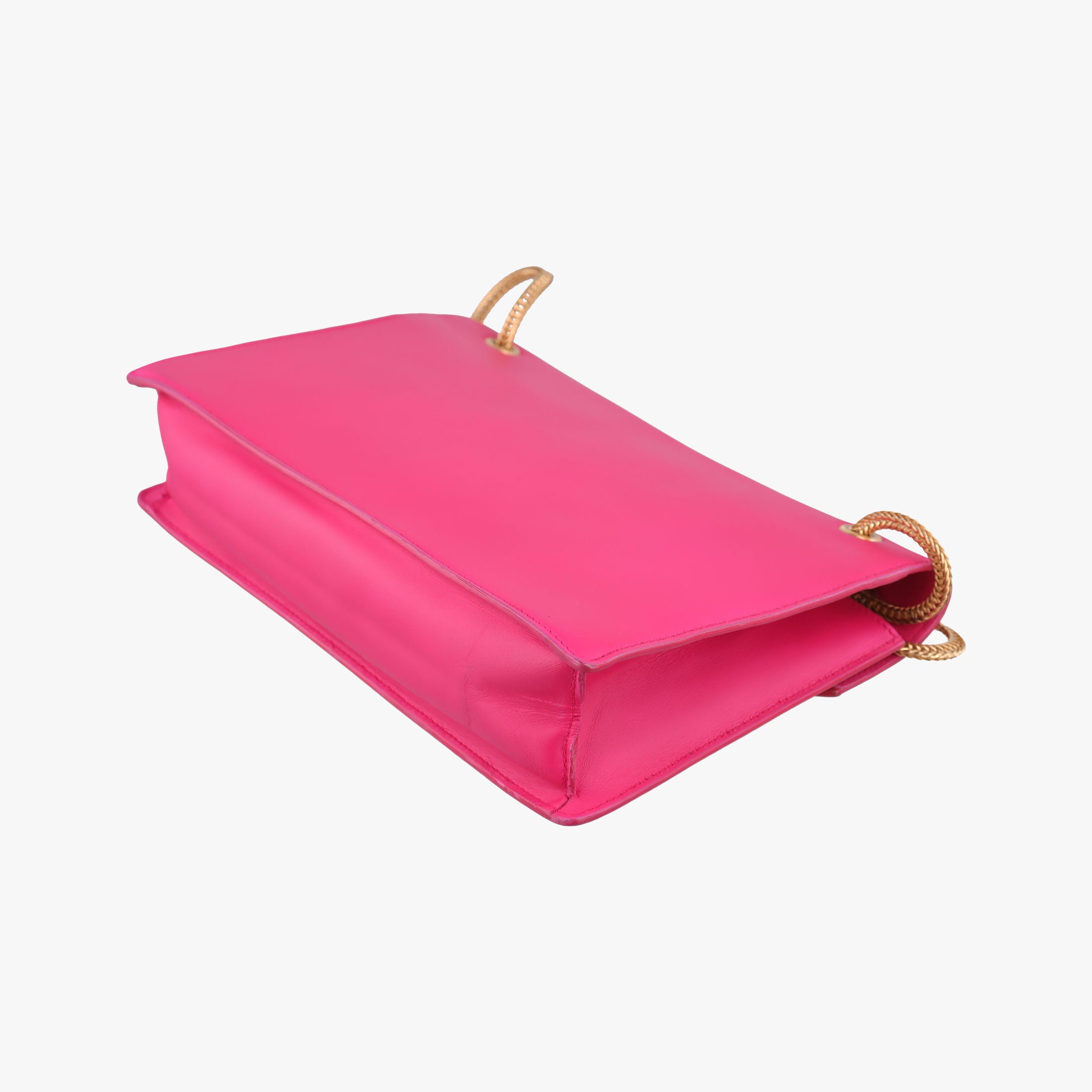 Pre-owned Yves Saint Laurent BETTY PinkxRed Leather 314515 shoulderbag | stylenewstar