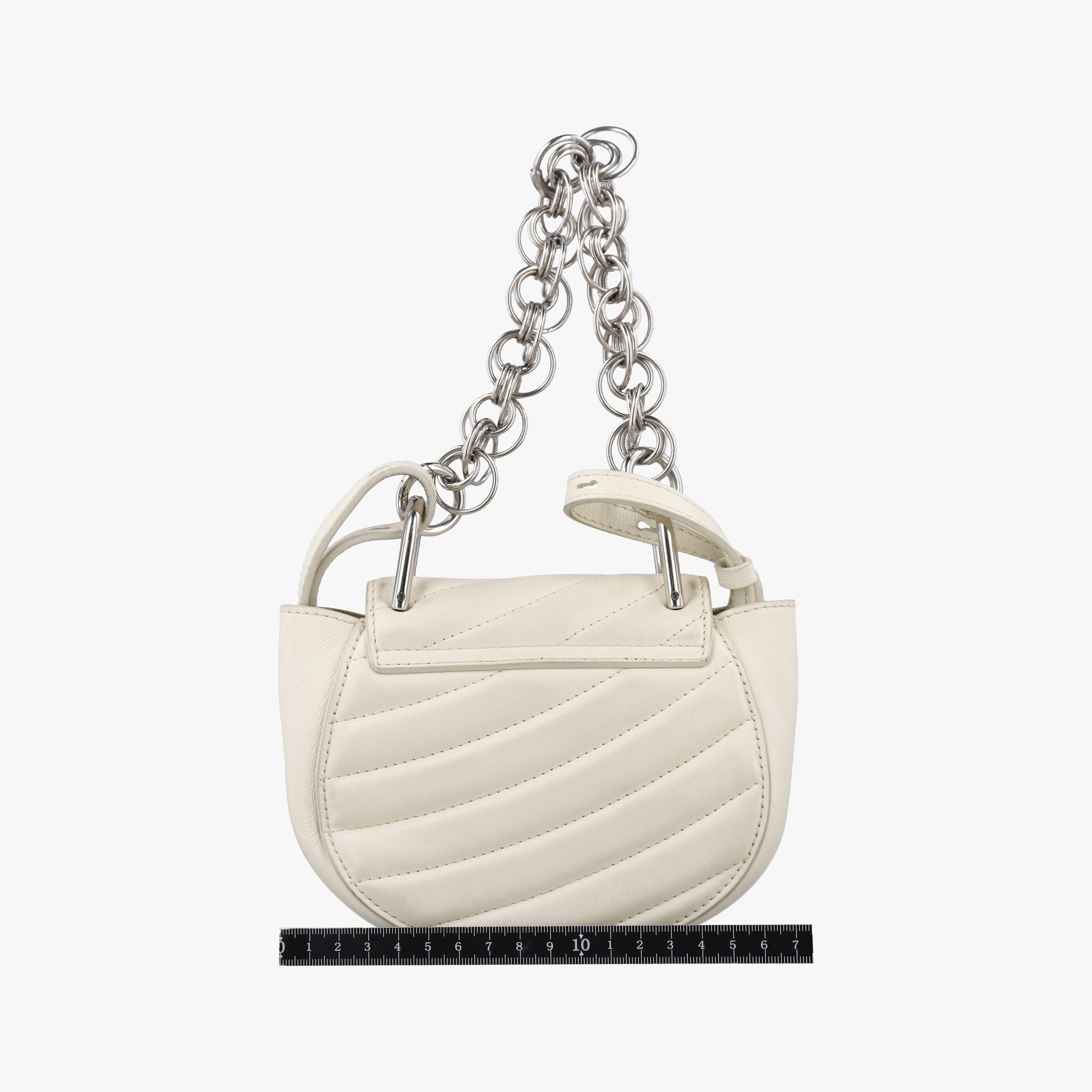Pre-owned Chloe Drew Bijou White Leather  shoulderbag | stylenewstar