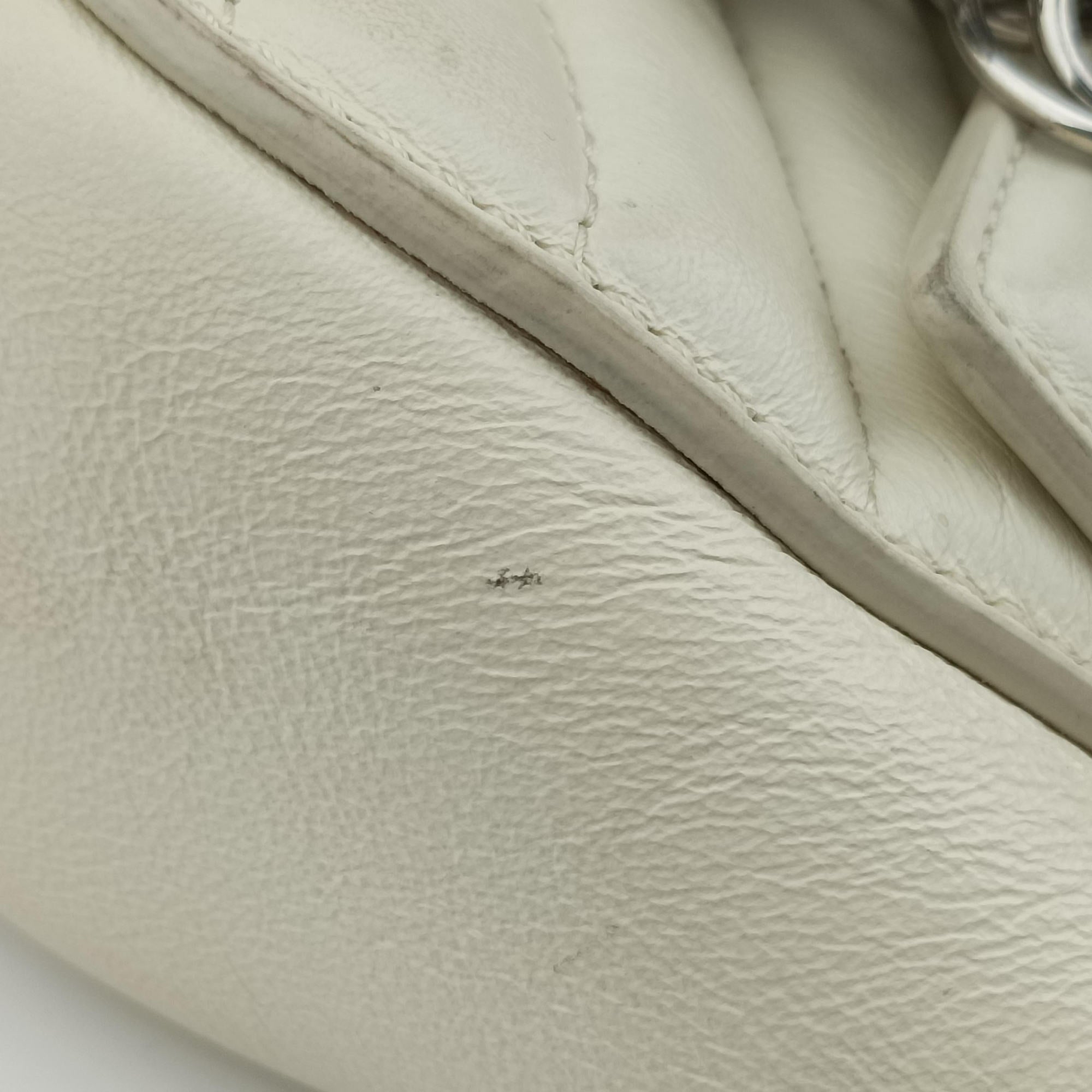 Pre-owned Chloe Drew Bijou White Leather  shoulderbag | stylenewstar