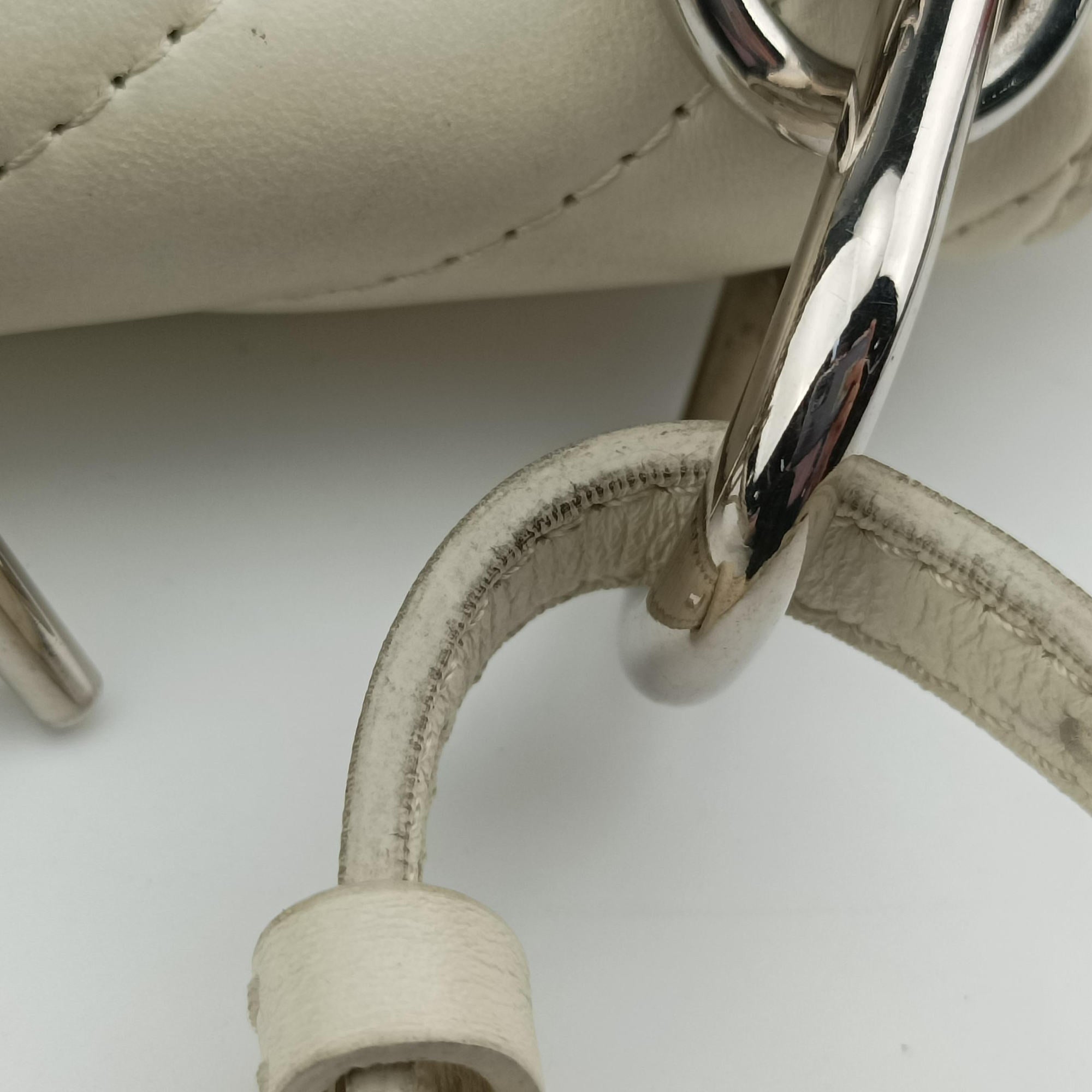 Pre-owned Chloe Drew Bijou White Leather  shoulderbag | stylenewstar