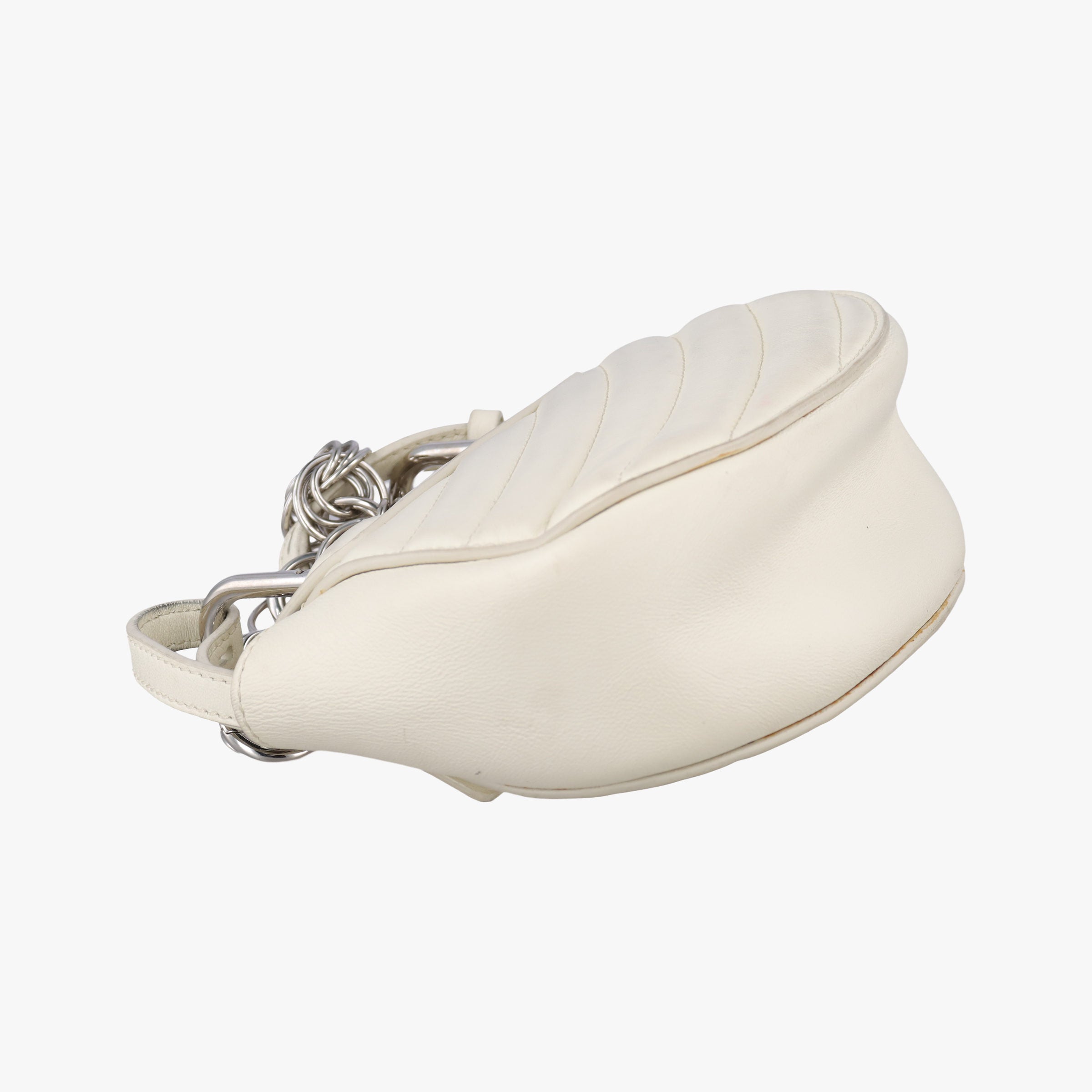 Pre-owned Chloe Drew Bijou White Leather  shoulderbag | stylenewstar