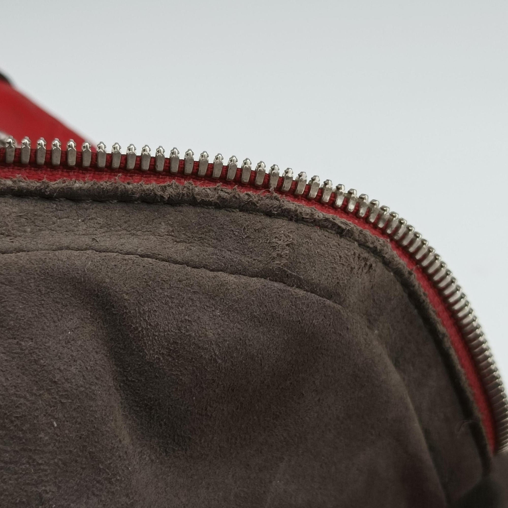 Pre-owned Gucci Guccissima Red Leather 450967 backpack/rucksack | stylenewstar