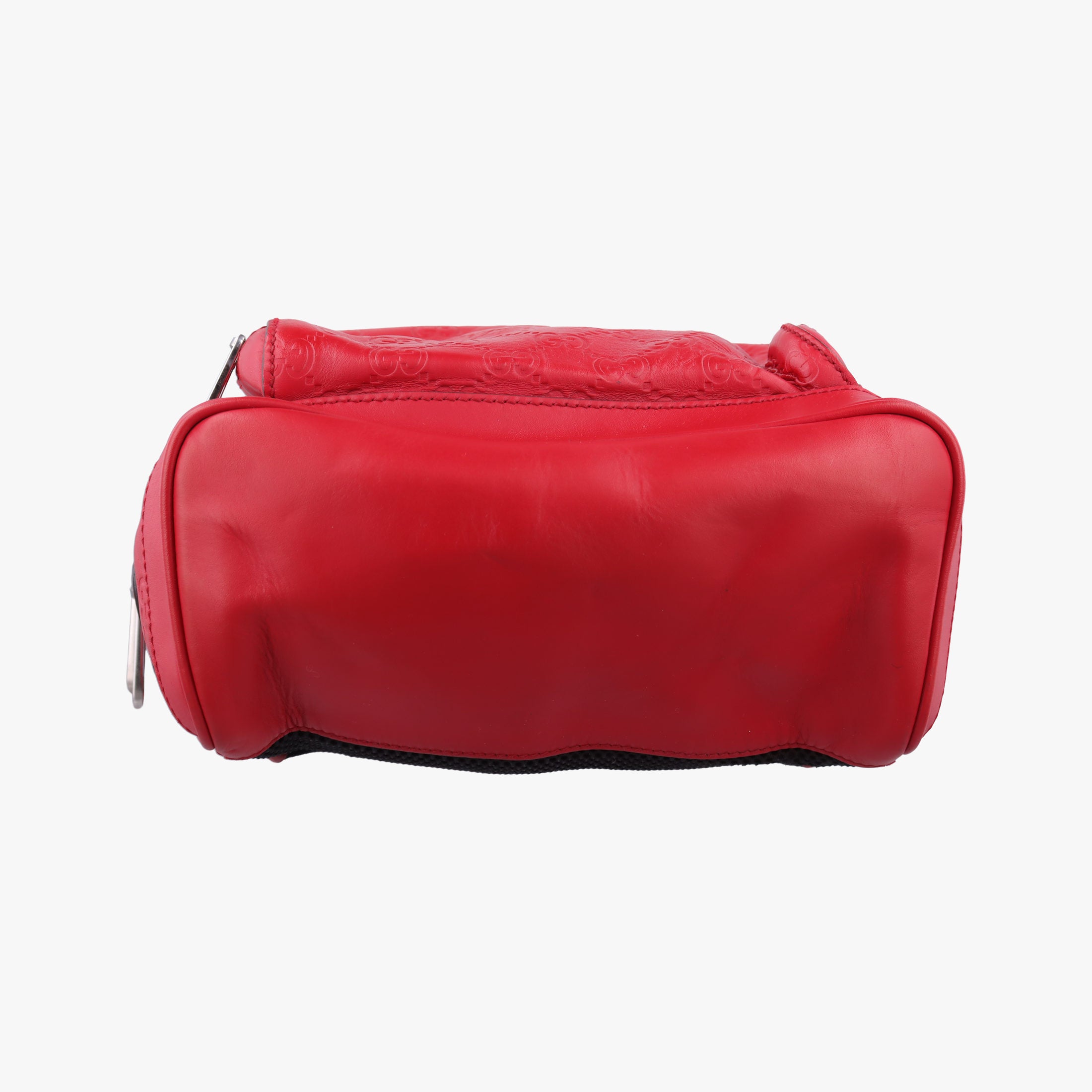 Pre-owned Gucci Guccissima Red Leather 450967 backpack/rucksack | stylenewstar