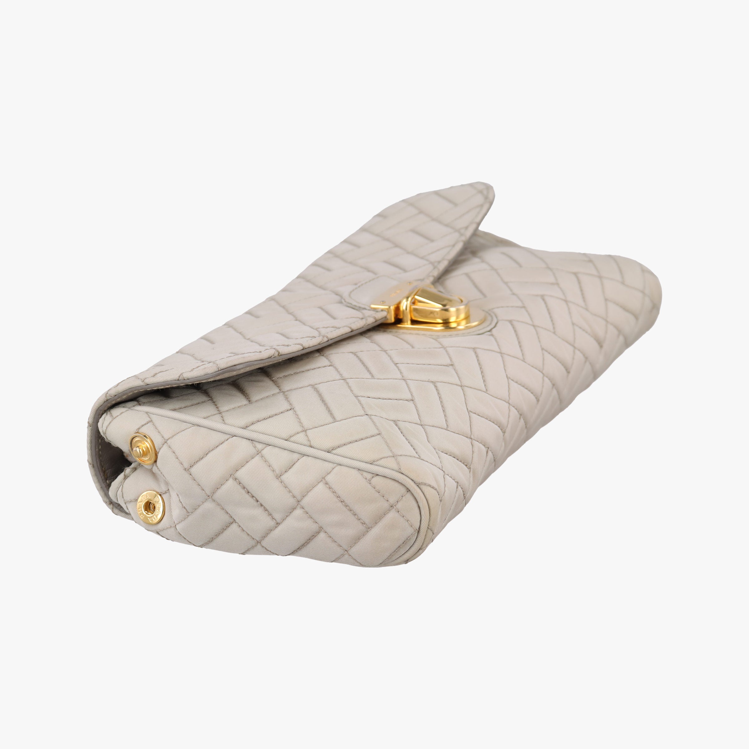 Vintage Prada Quilted Chain Argilla  nylon  shoulderbag | stylenewstar