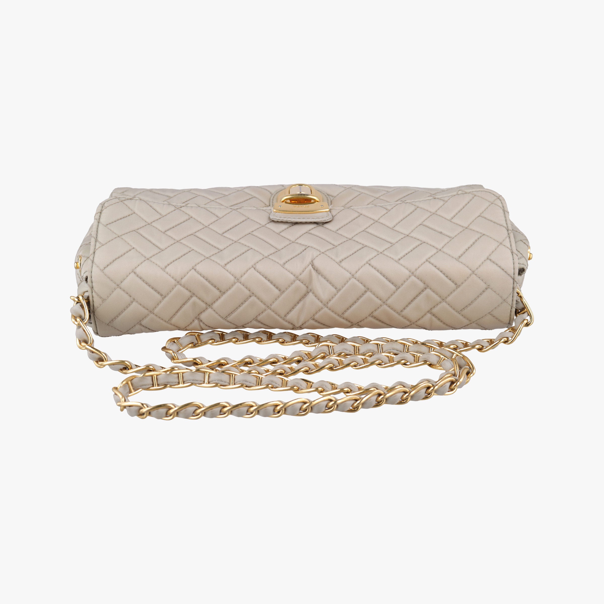 Vintage Prada Quilted Chain Argilla  nylon  shoulderbag | stylenewstar