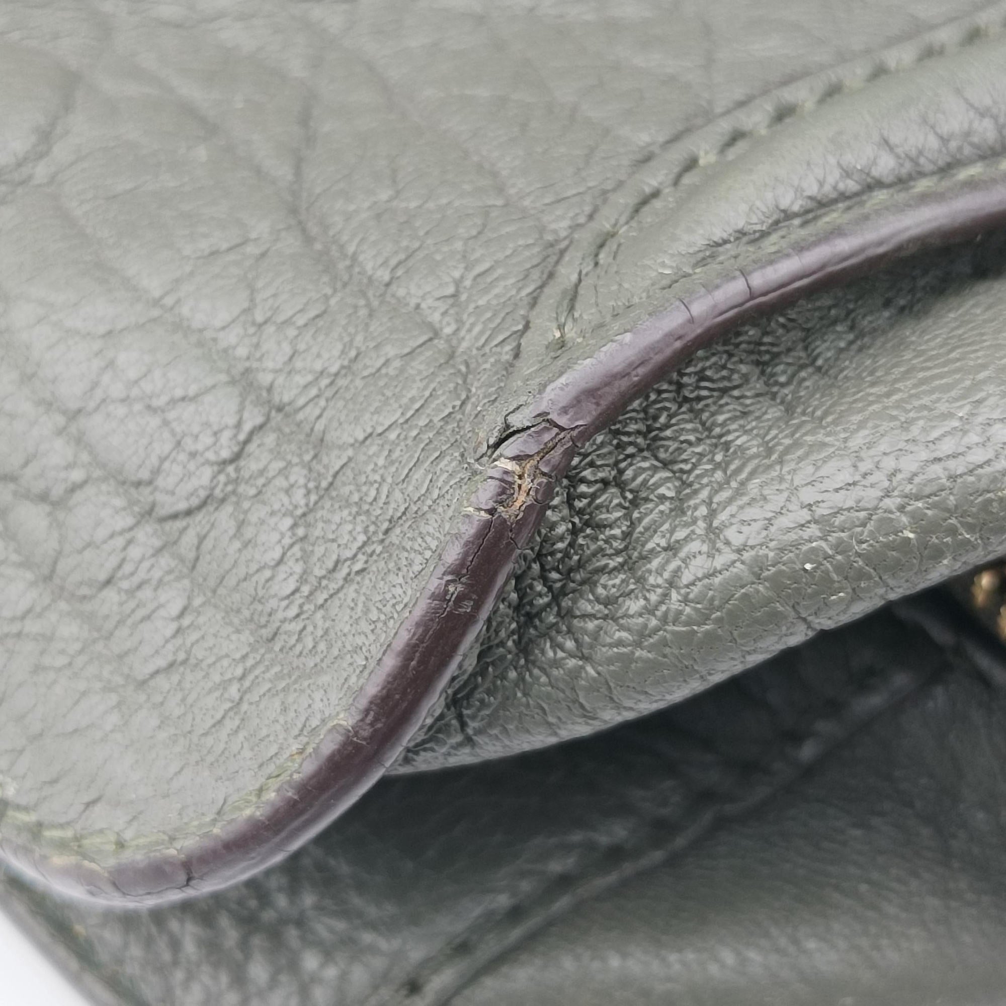 Vintage Alexander McQueen Skull Padlock green Leather  shoulderbag | stylenewstar