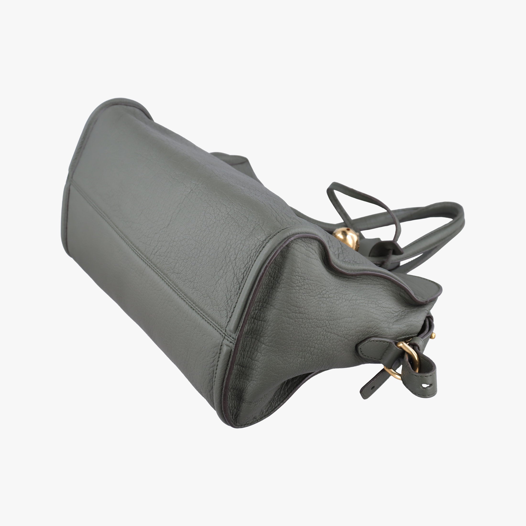 Vintage Alexander McQueen Skull Padlock green Leather  shoulderbag | stylenewstar