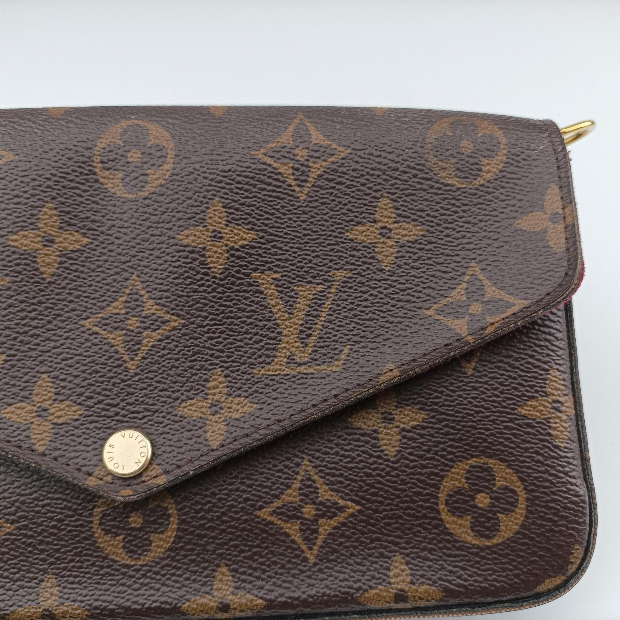 Vintage Louis Vuitton Pochette FeLICIE Brown Monogram Canvas M61276 shoulderbag | stylenewstar