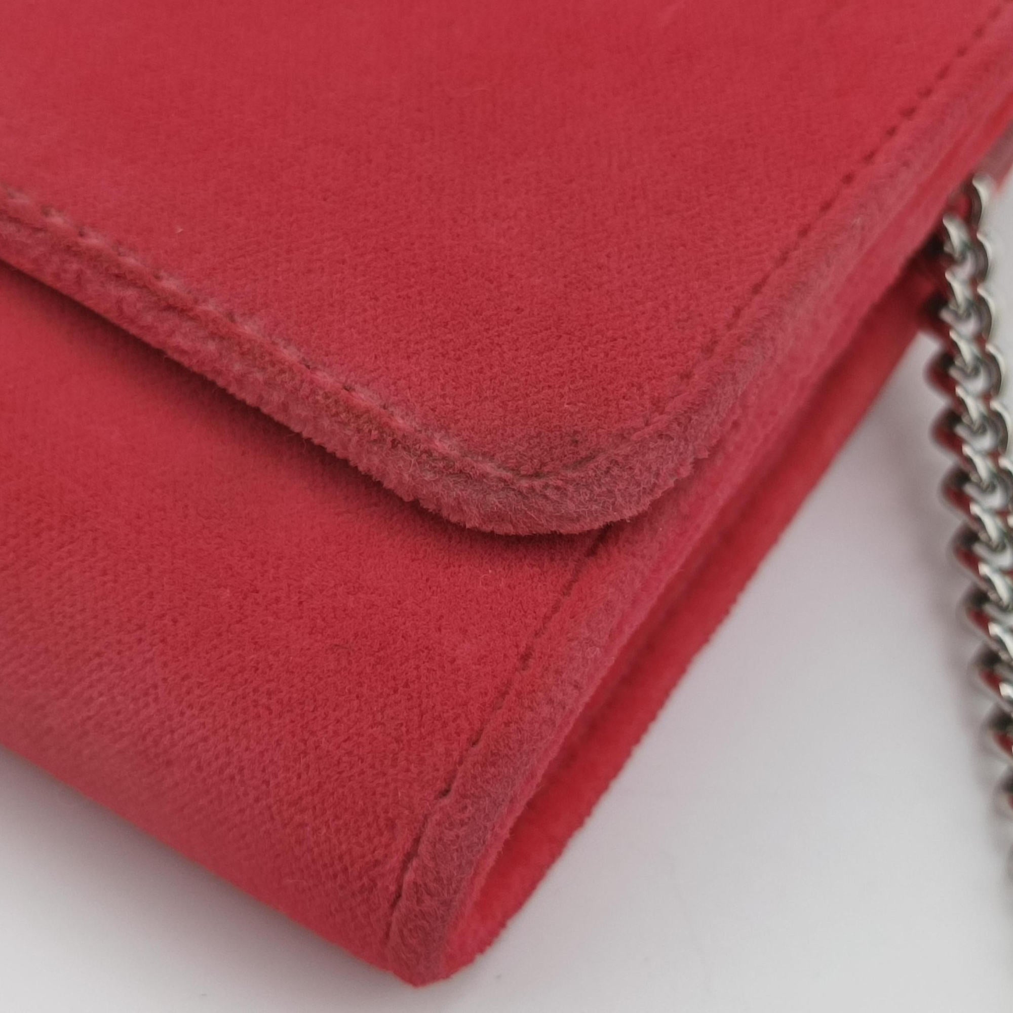 Pre-owned Fendi Kan I F Logo Pink velour 8BS012 shoulderbag | stylenewstar