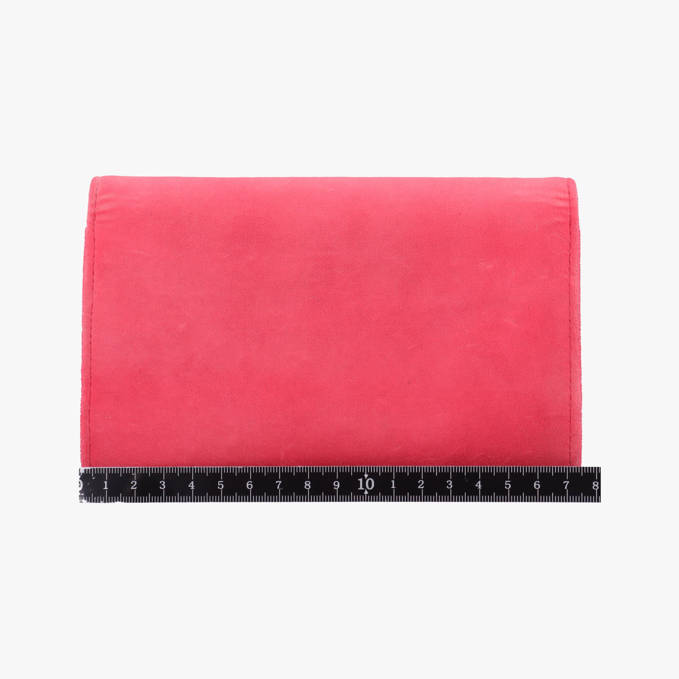 Pre-owned Fendi Kan I F Logo Pink velour 8BS012 shoulderbag | stylenewstar