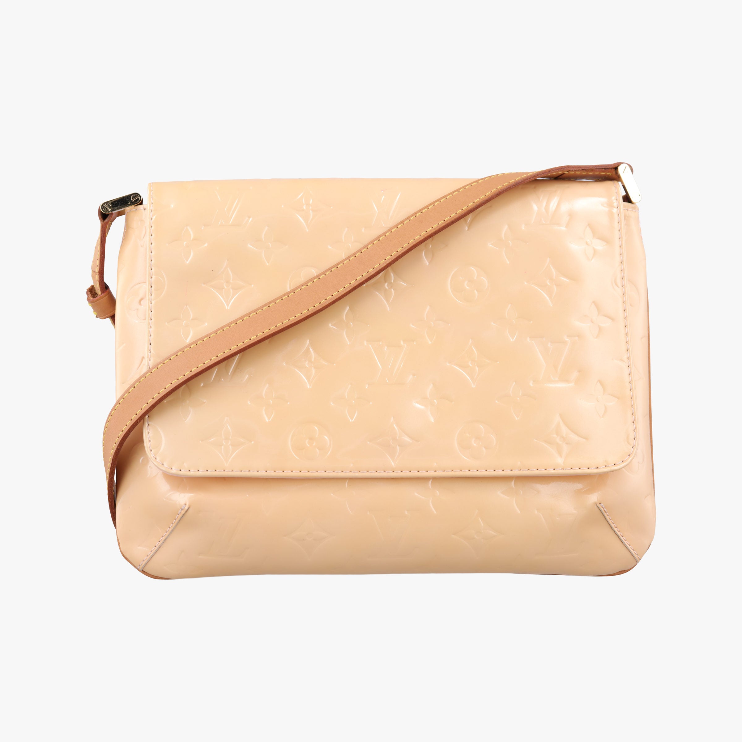 Secondhand Louis Vuitton Thompson Street Rose Pink Vernis M91300 shoulderbag | stylenewstar