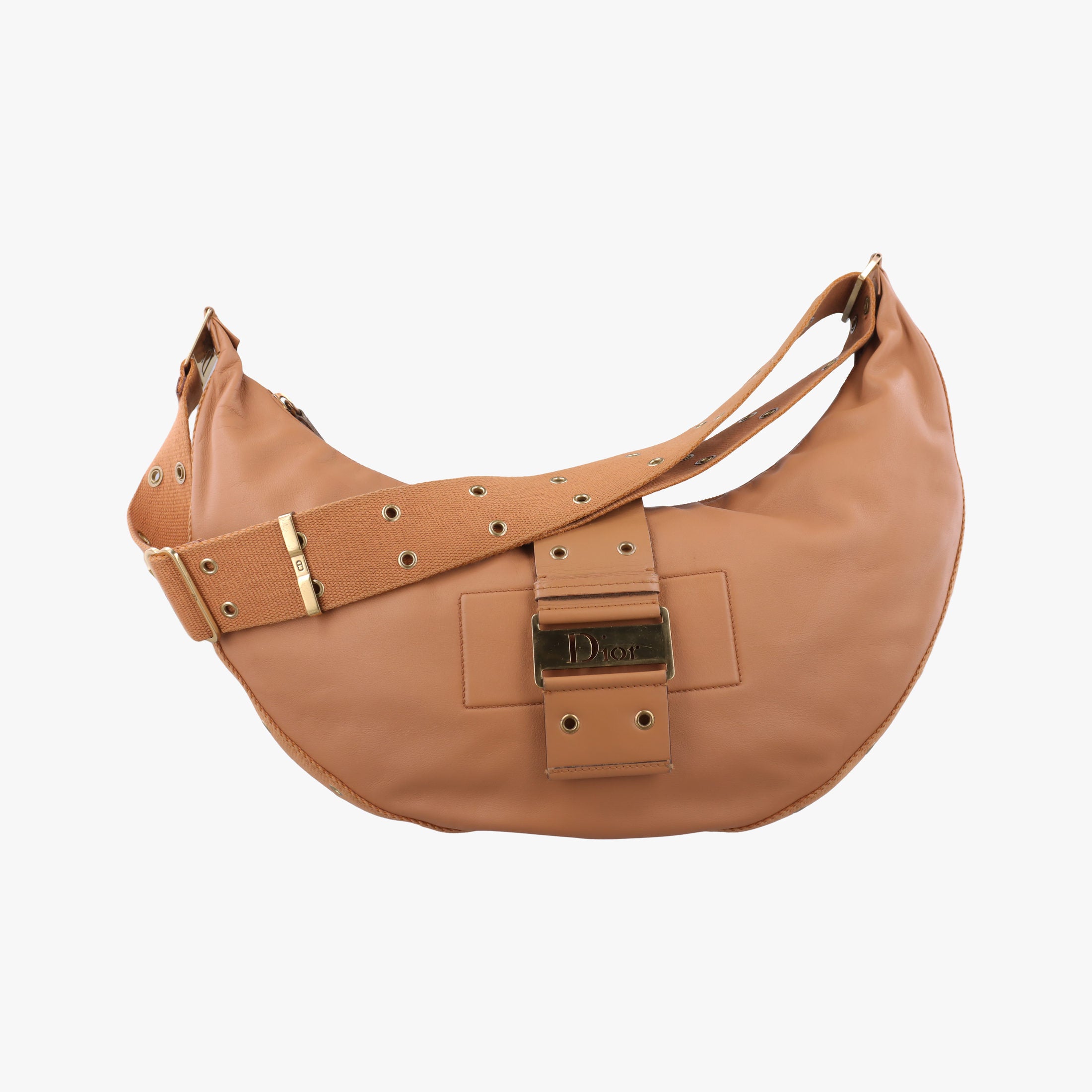 Vintage Christian Dior Taba  Brown Leather  shoulderbag | stylenewstar