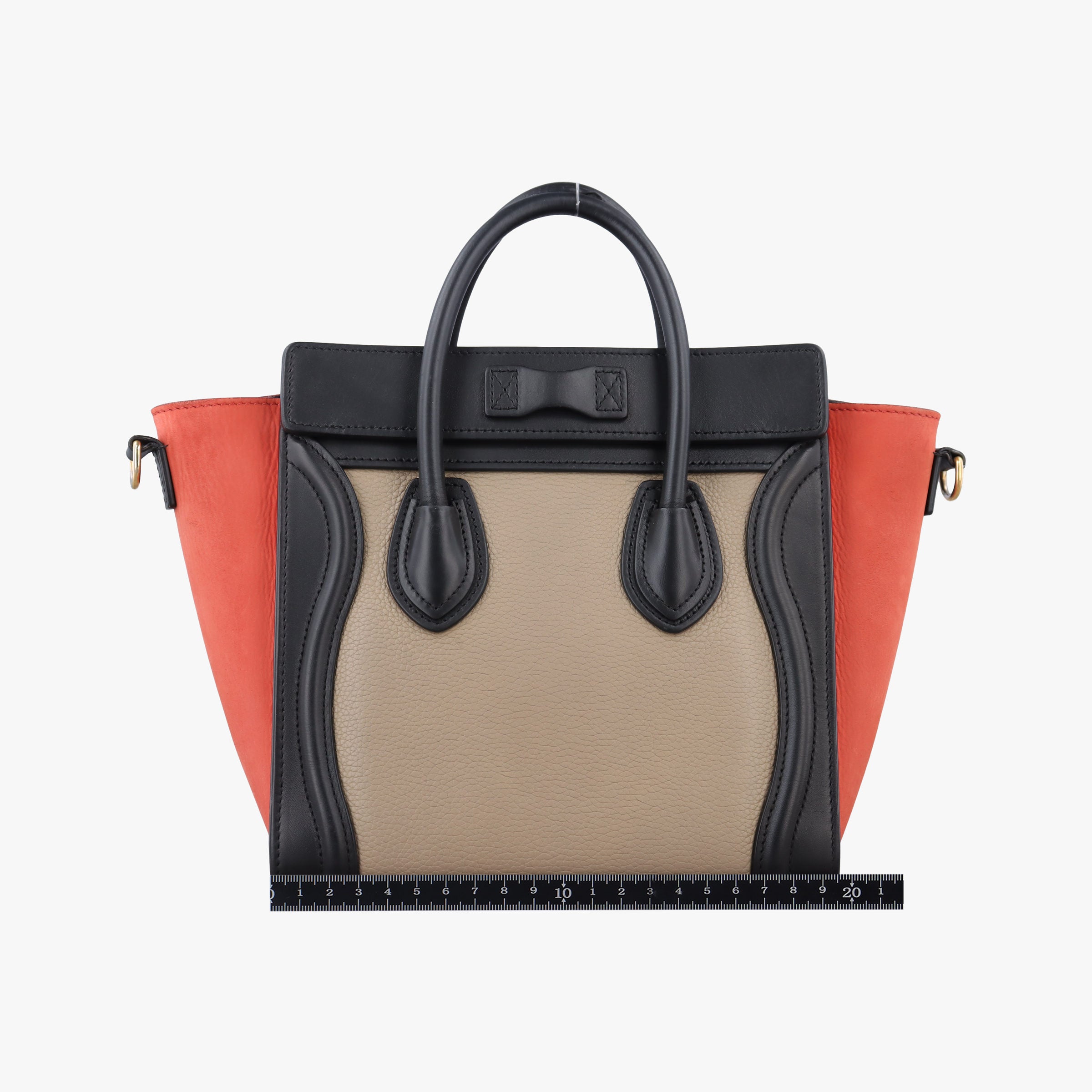 Pre-owned Celine luggage nano shopper Multicolour leather  shoulderbag | stylenewstar