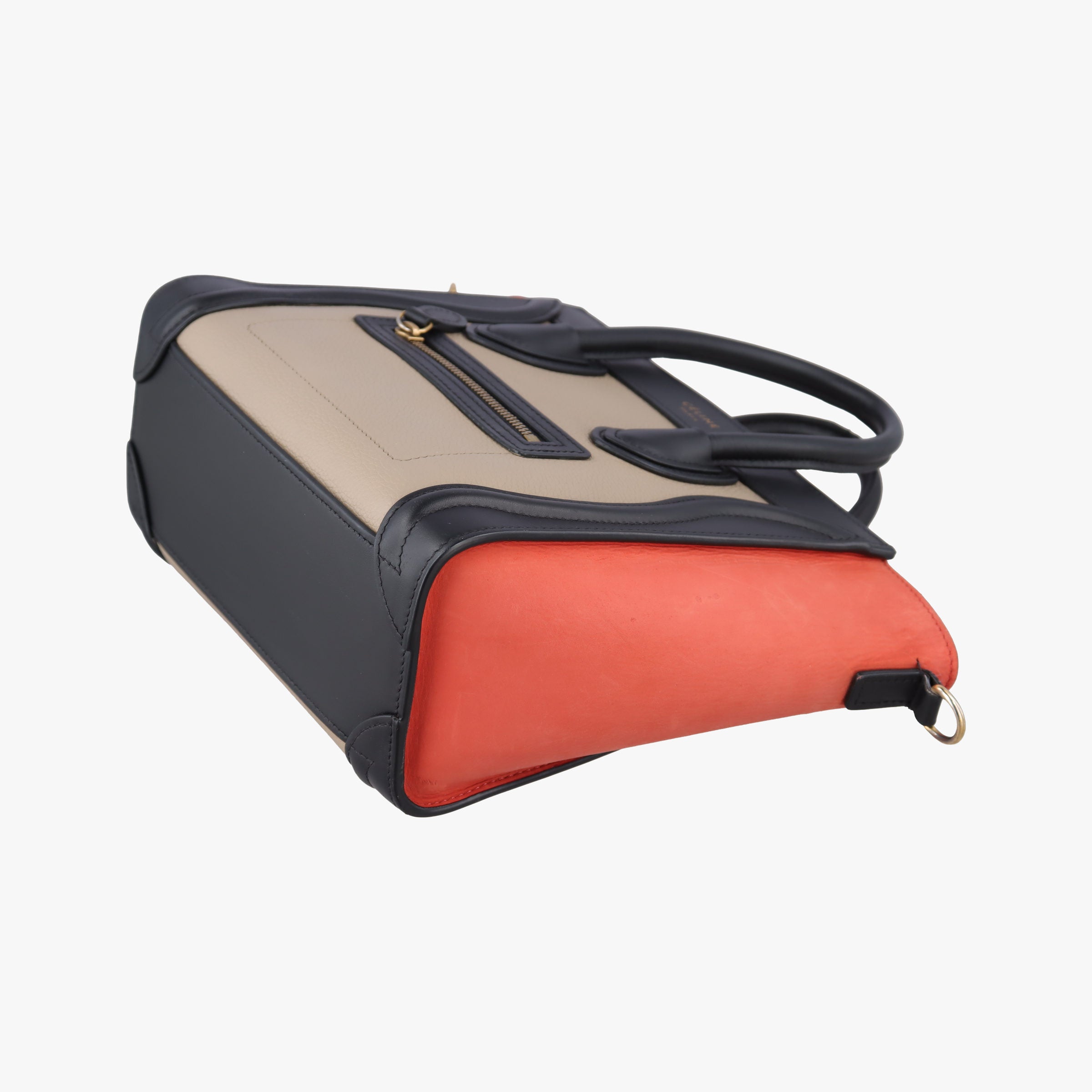 Pre-owned Celine luggage nano shopper Multicolour leather  shoulderbag | stylenewstar