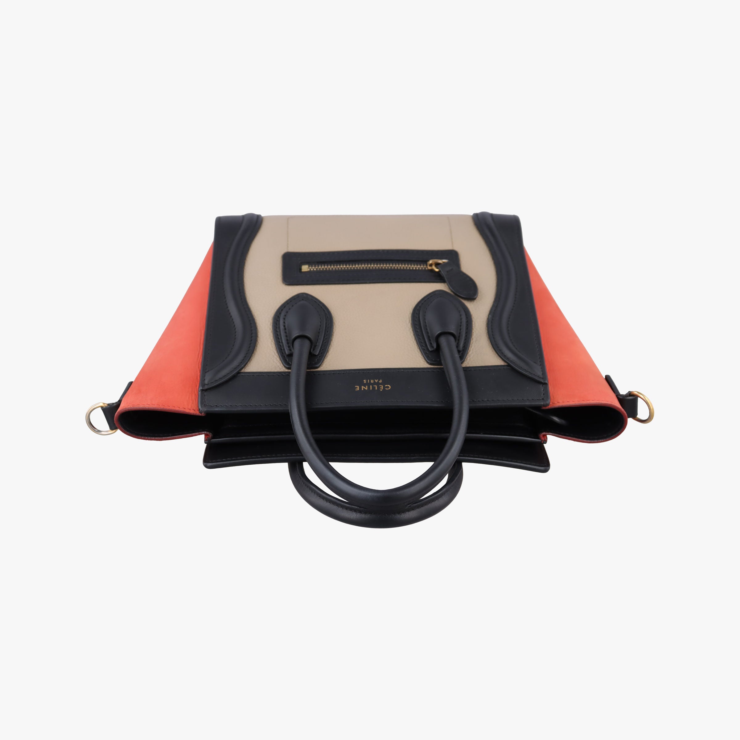 Pre-owned Celine luggage nano shopper Multicolour leather  shoulderbag | stylenewstar