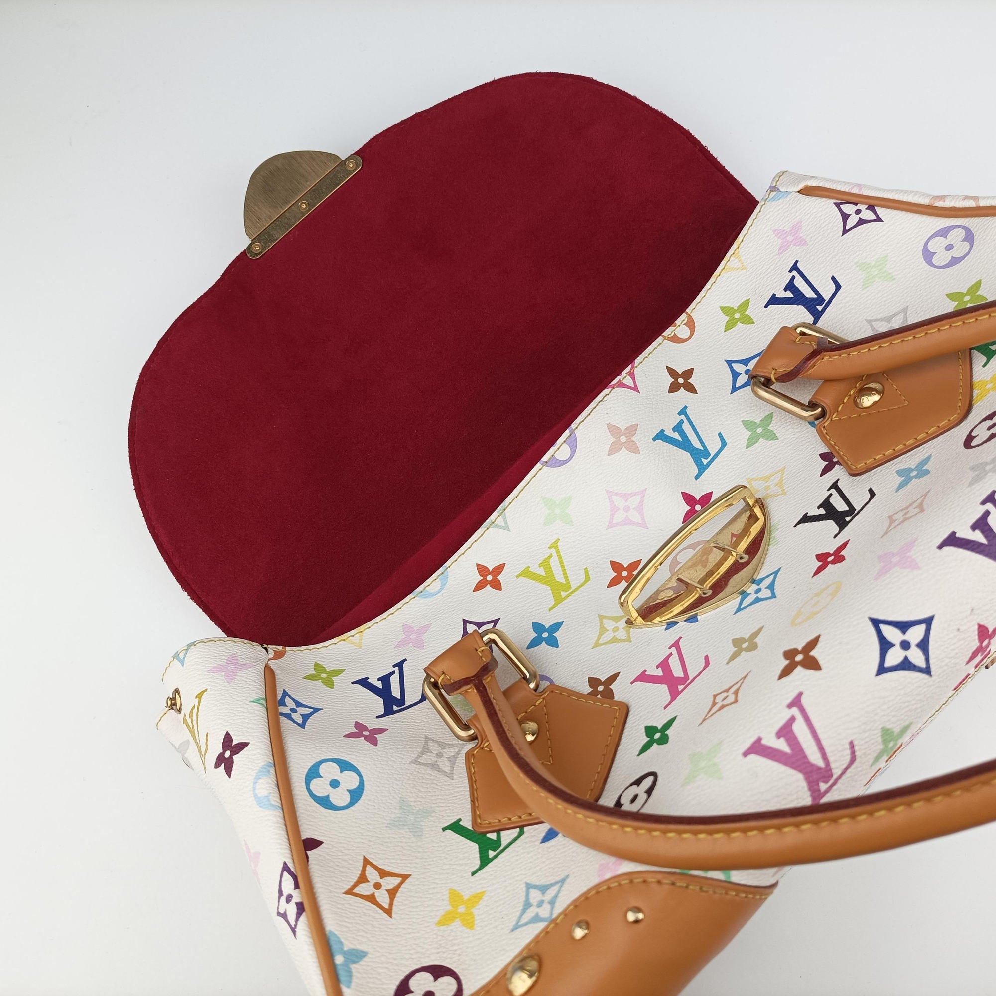 Pre-owned Louis Vuitton BEVERLY GM white Monogram Multicolor M40201 shoulderbag | stylenewstar